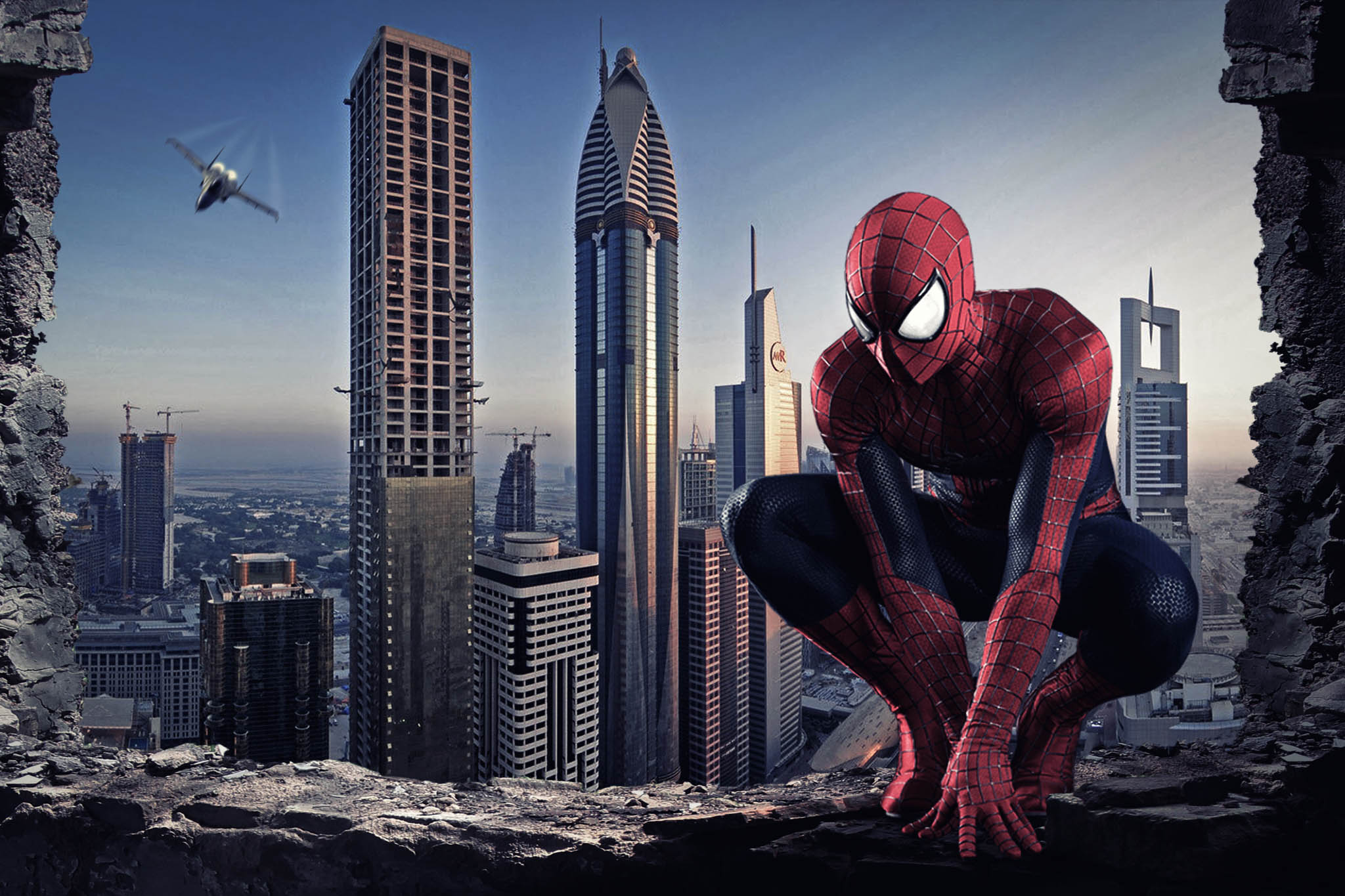 Photo free Spiderman, city, comic