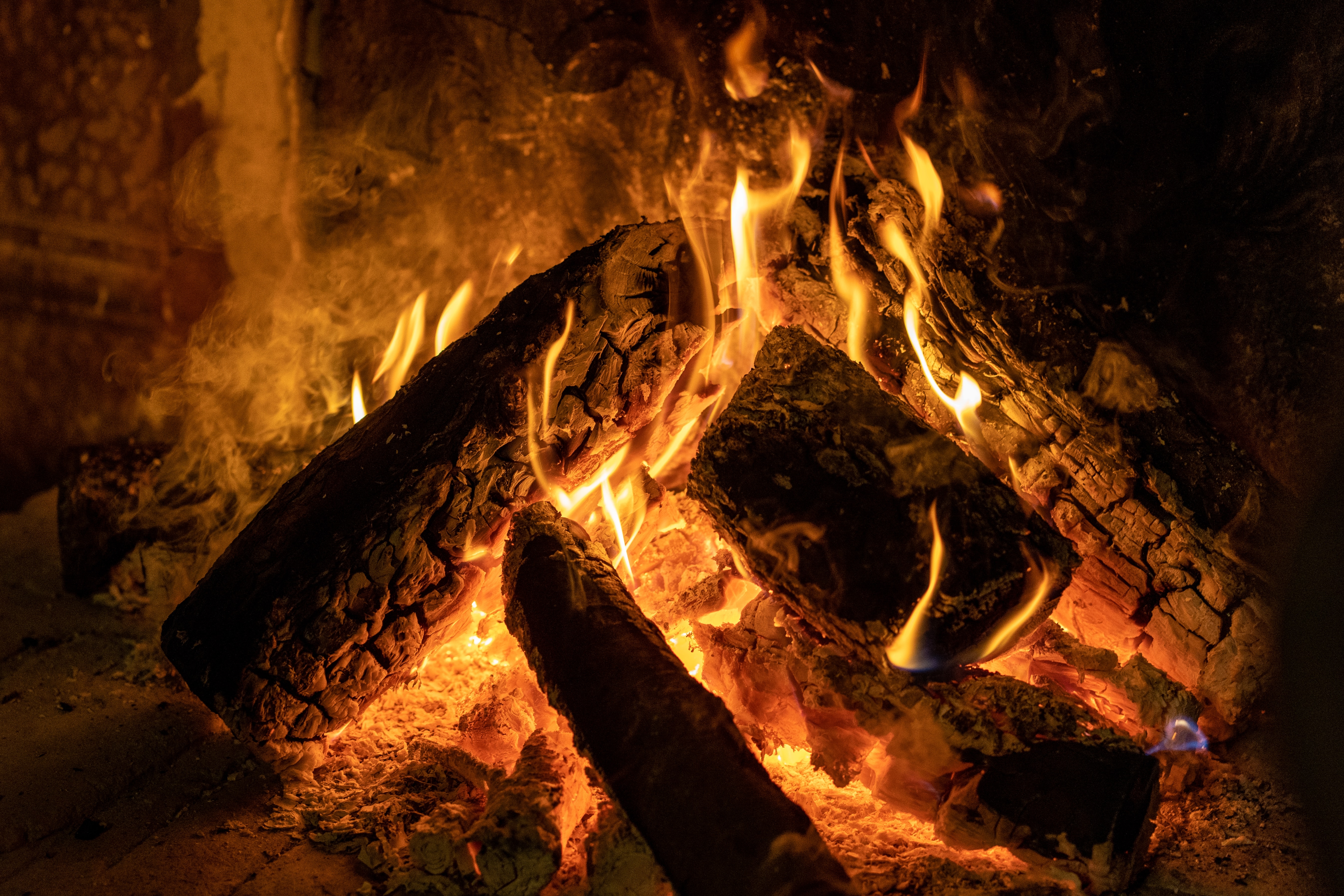 Фото бесплатно дрова, костер, пожар