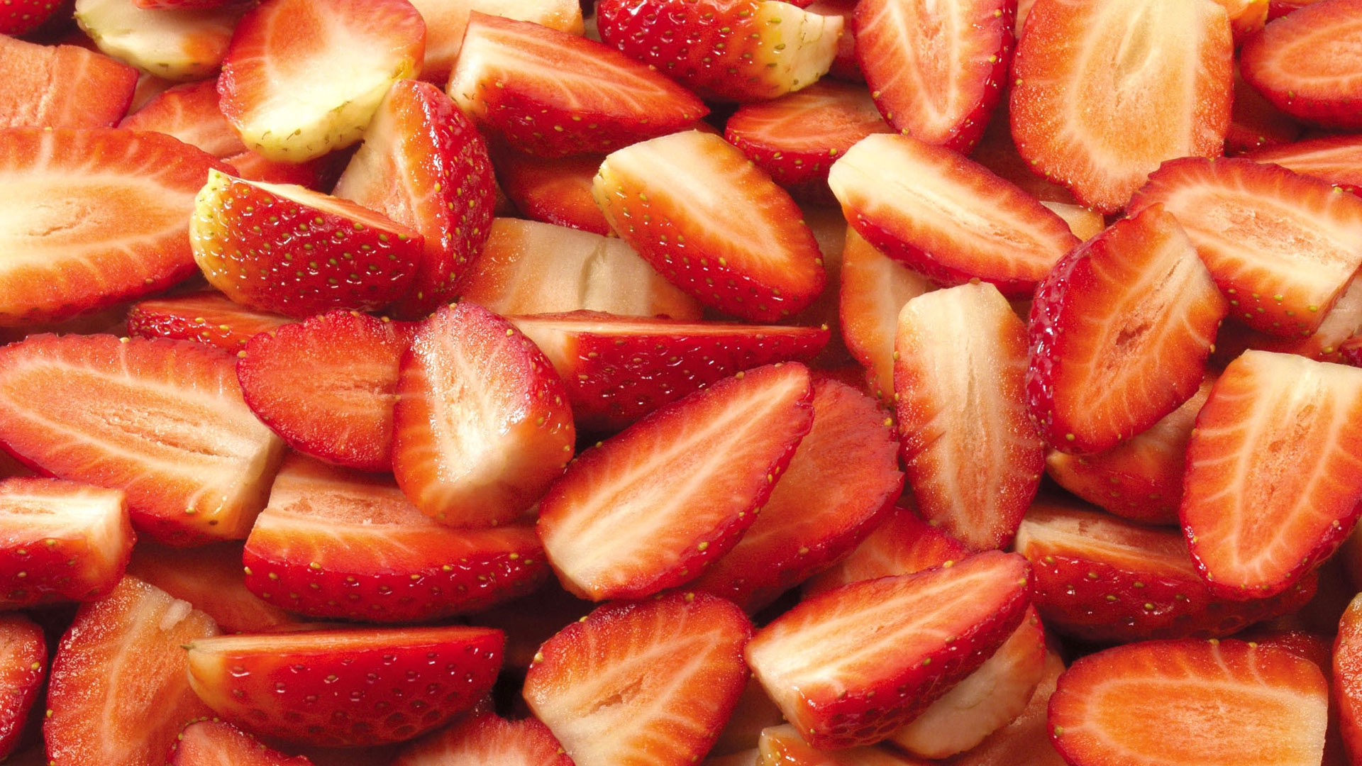Фото бесплатно ягода, клубника, дольки