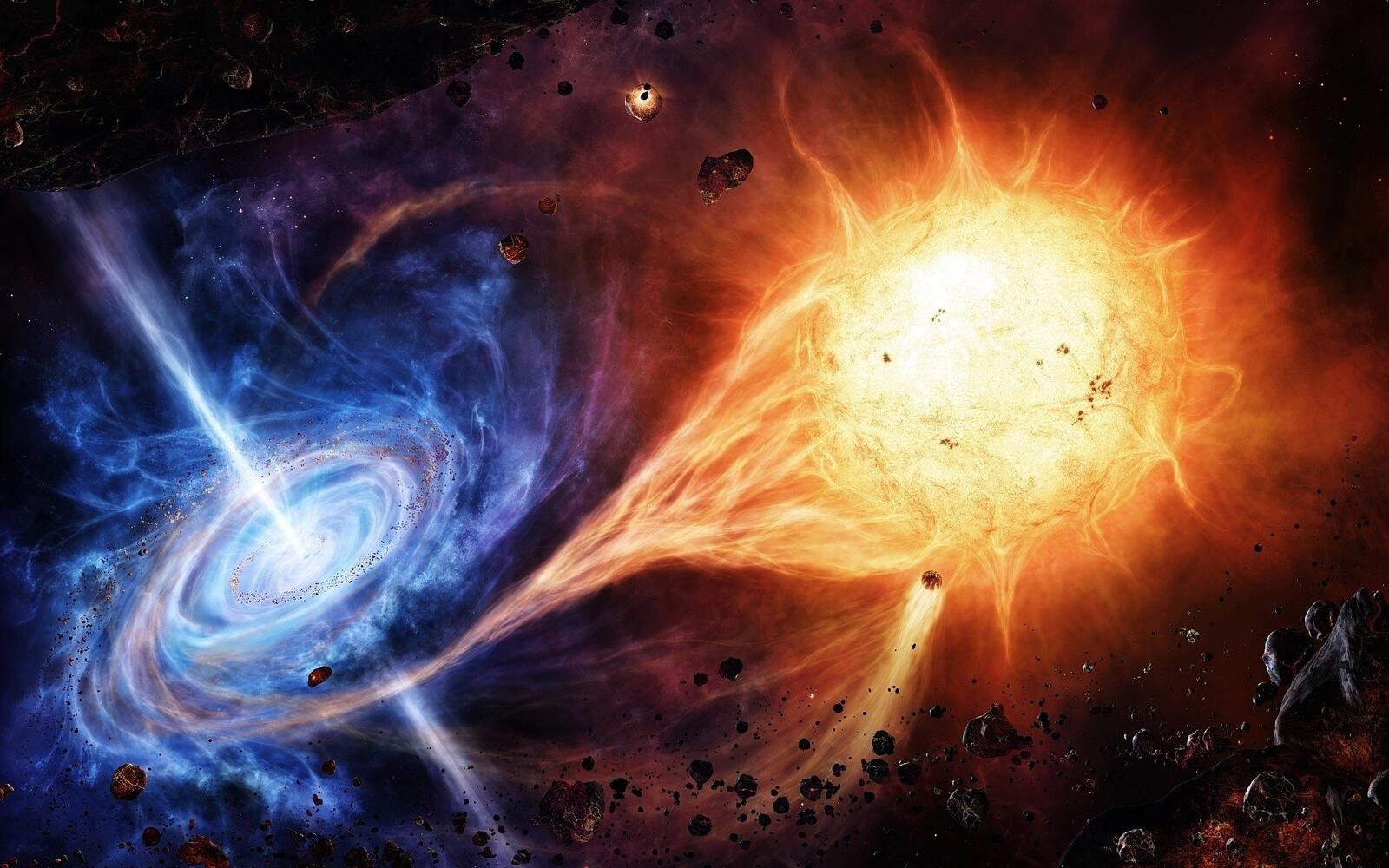 Обои галактика сверхвысокая чёткость звезды на рабочий стол