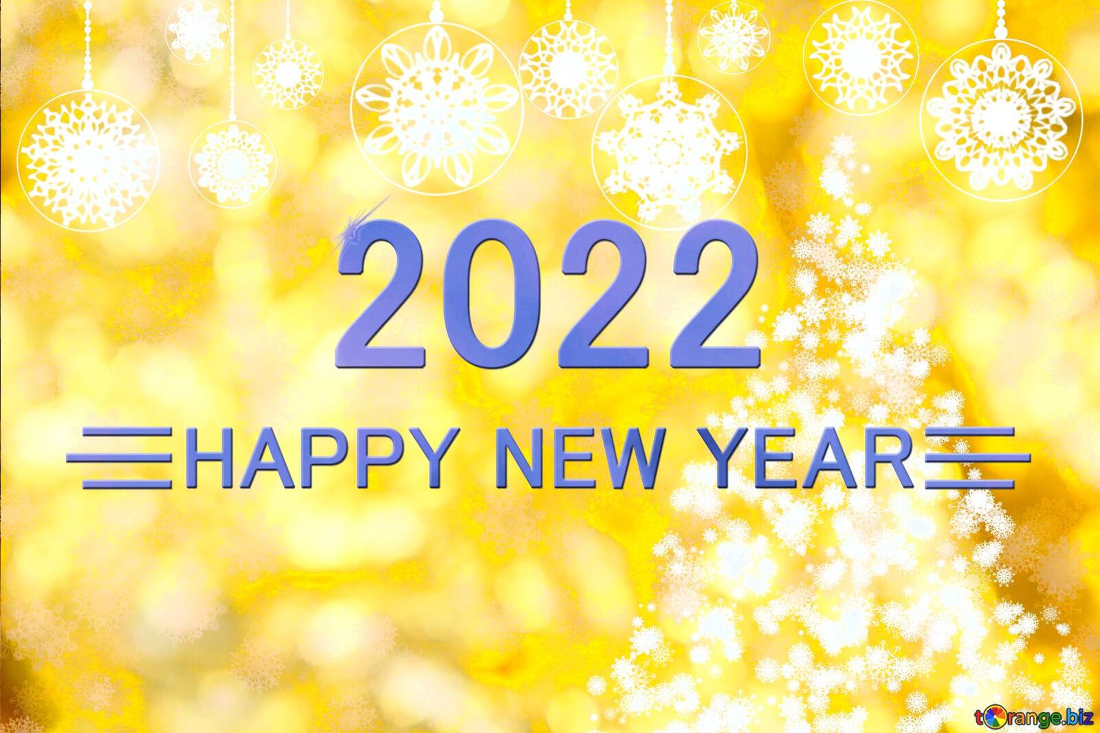 Обои 2022 год снежинки новый год на рабочий стол