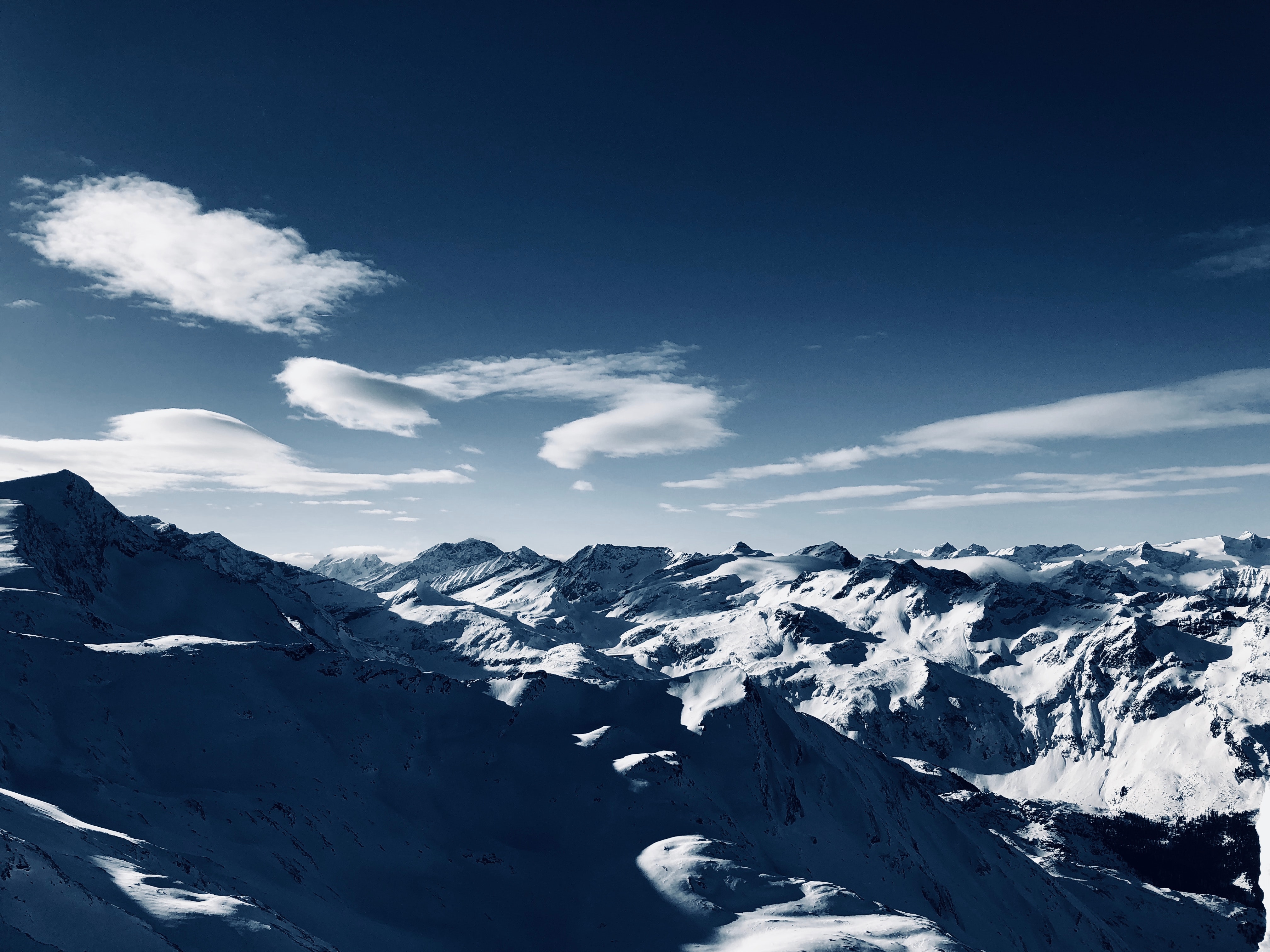 Фото бесплатно пейзажи, снег на вершинах, снежные вершины