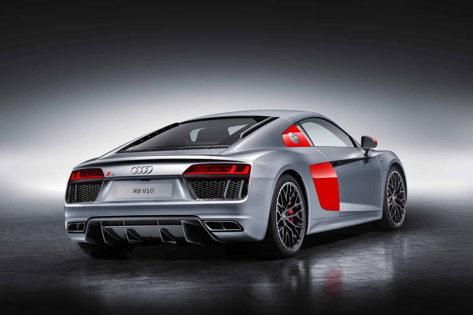 Wallpapers Audi R8 V10 Coupe Edition Audi Sport machine view from behind on the desktop