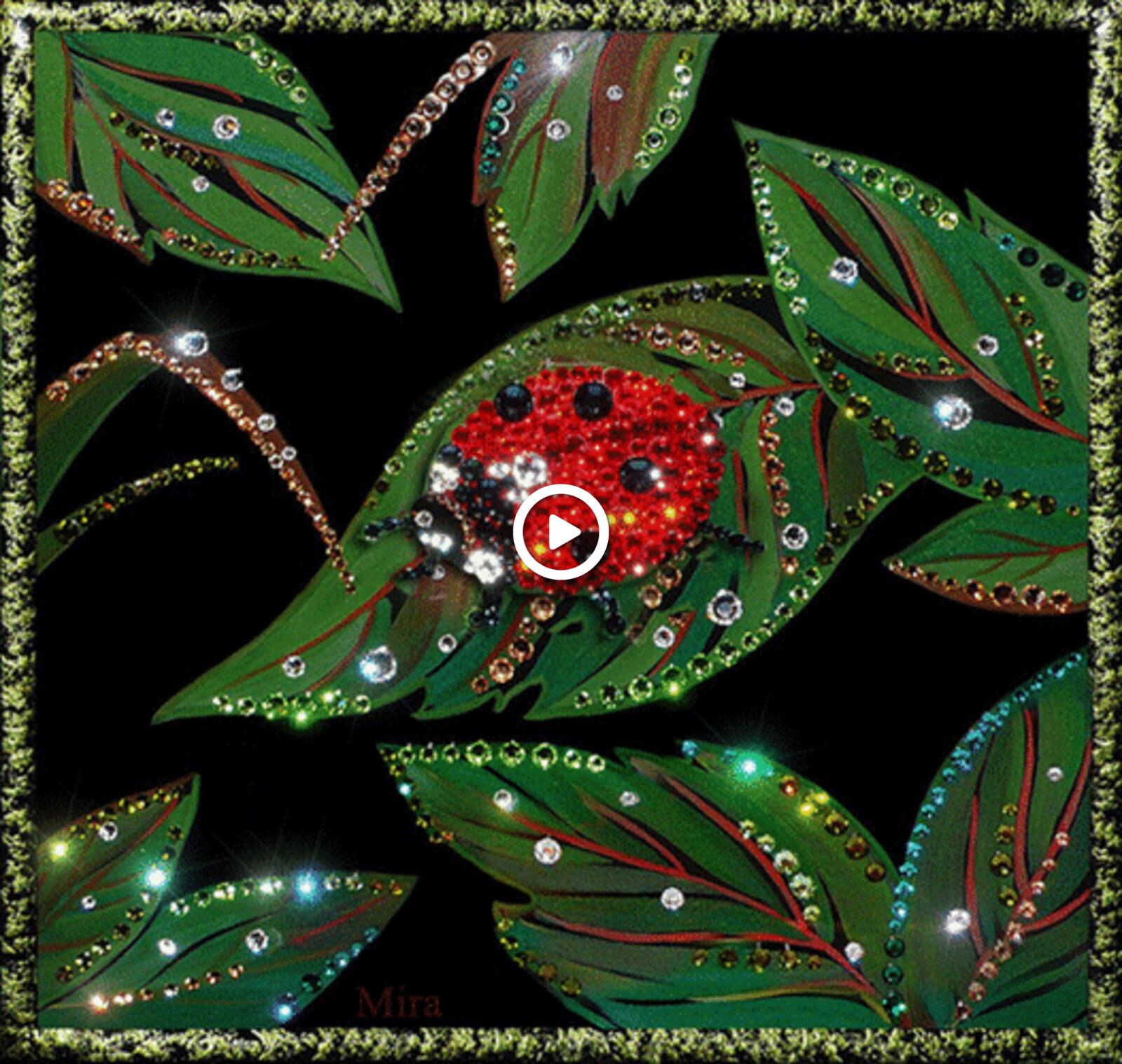 ladybug beauty glitter