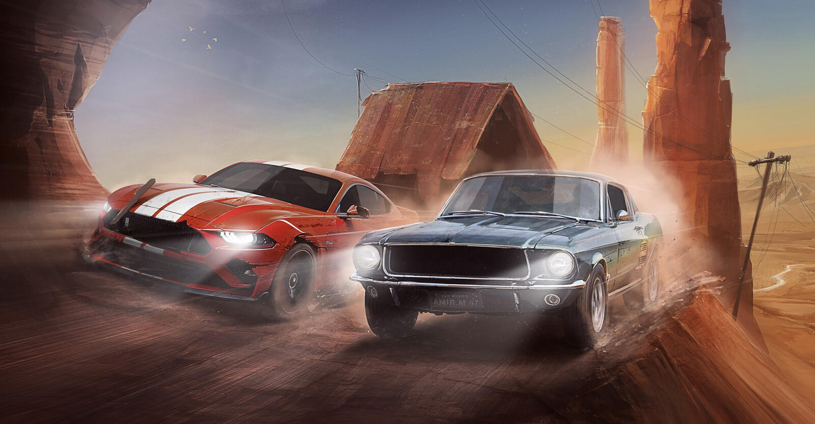 Wallpapers two cars games racing on the desktop