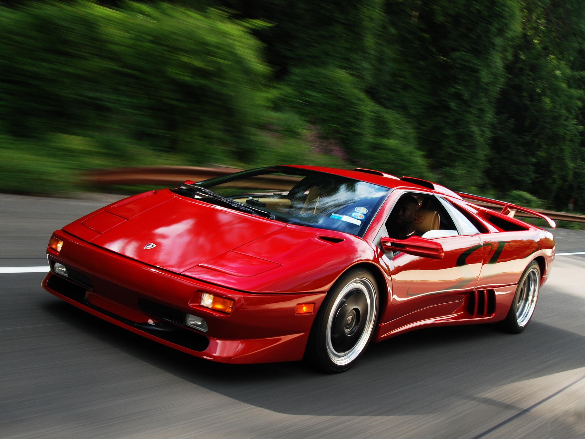 Фото бесплатно Lamborghini Diablo SV, машины, красный
