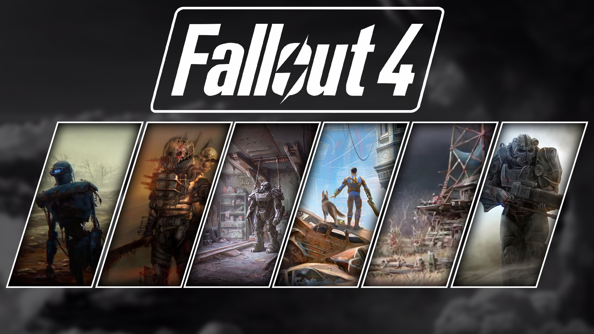 Wallpapers fallout 4 Fallout collage on the desktop
