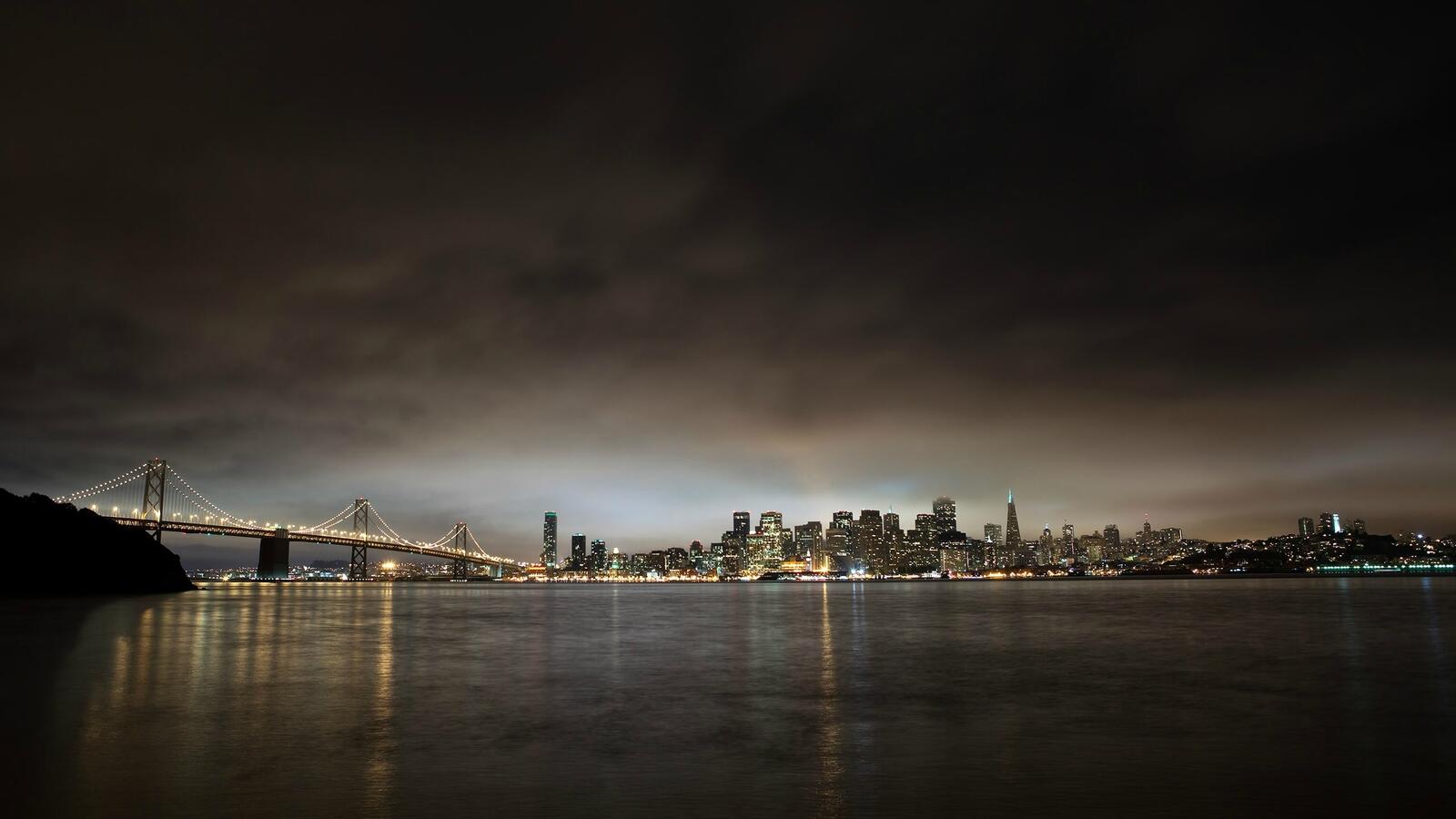 Обои Сан-Франциско горизонт ночь на рабочий стол