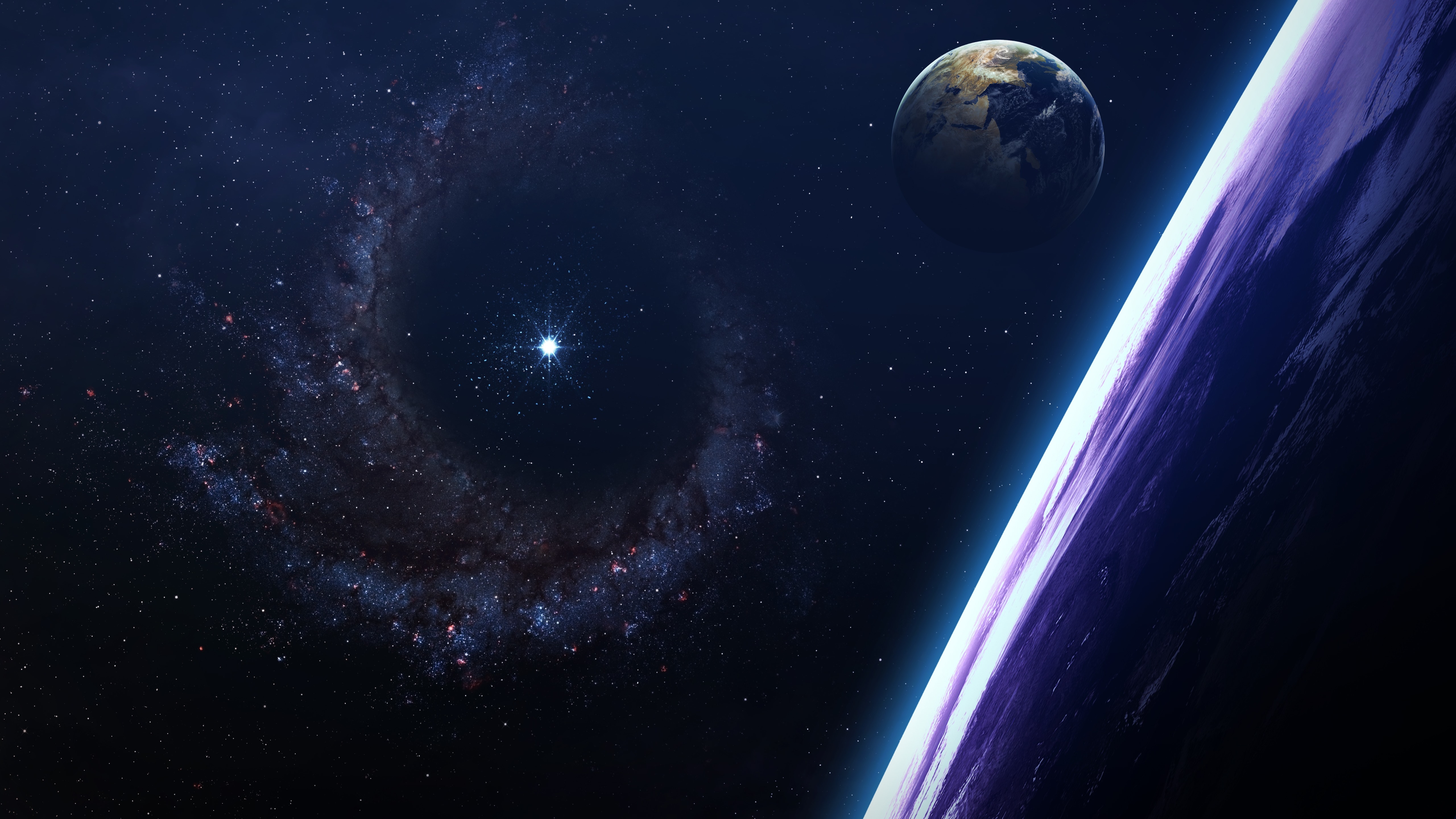Wallpapers wallpaper outer space earth black hole on the desktop