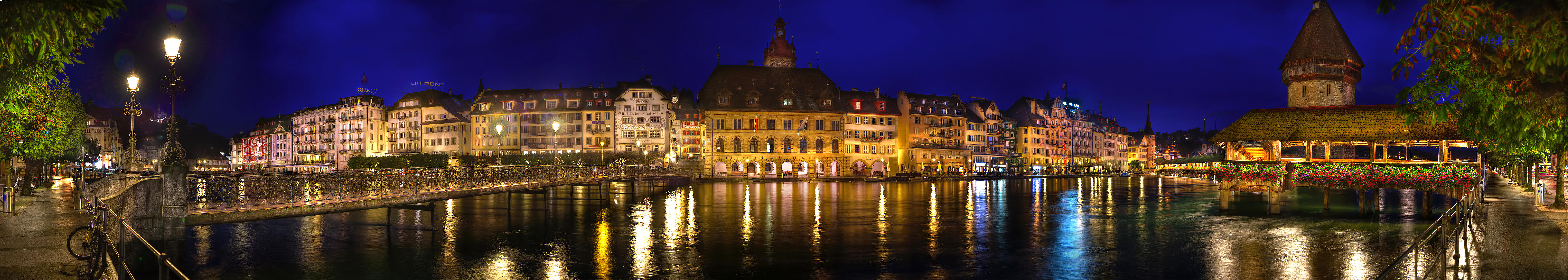 桌面上的壁纸城市 瑞士 全景图