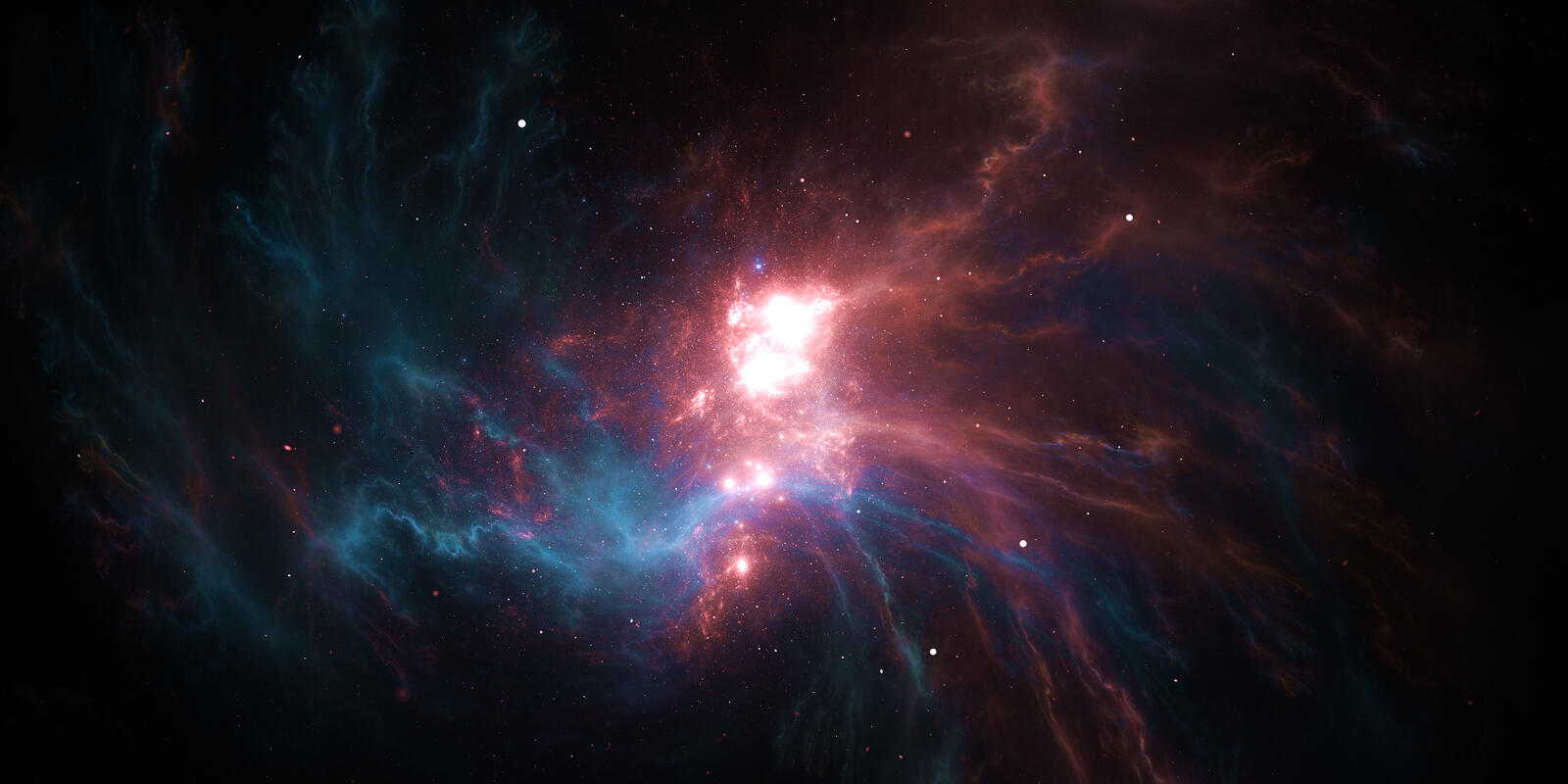 Wallpapers flash glow cosmic nebula on the desktop