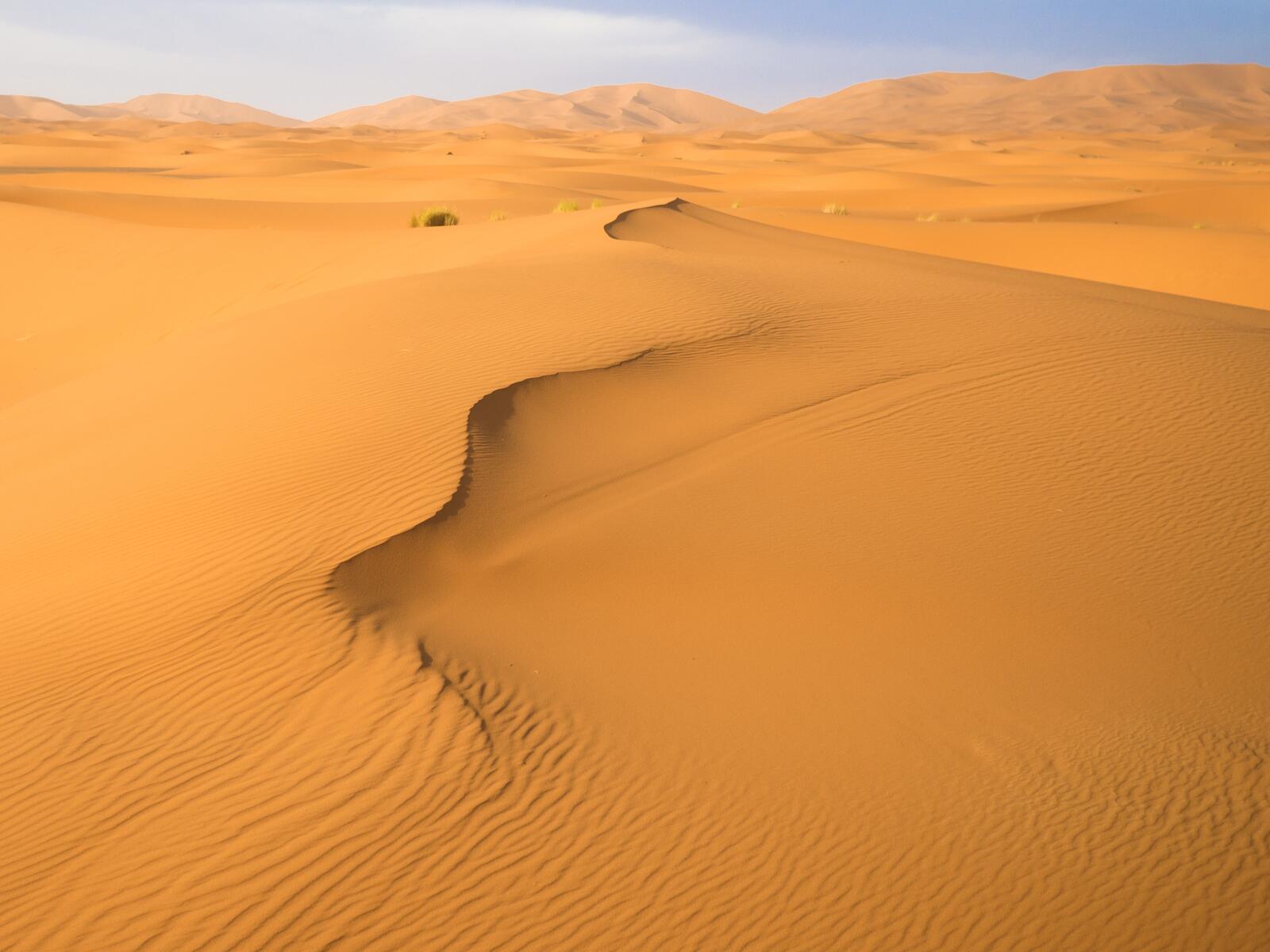 Обои дюны пустыня холмы на рабочий стол