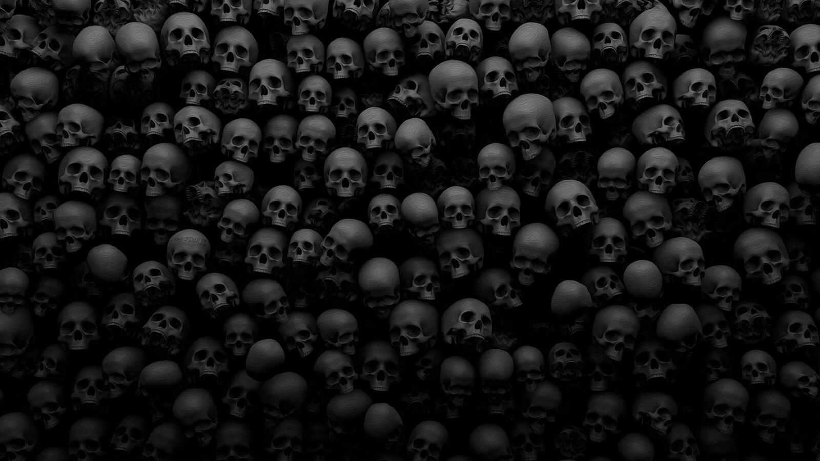 Wallpapers horror skulls scary on the desktop