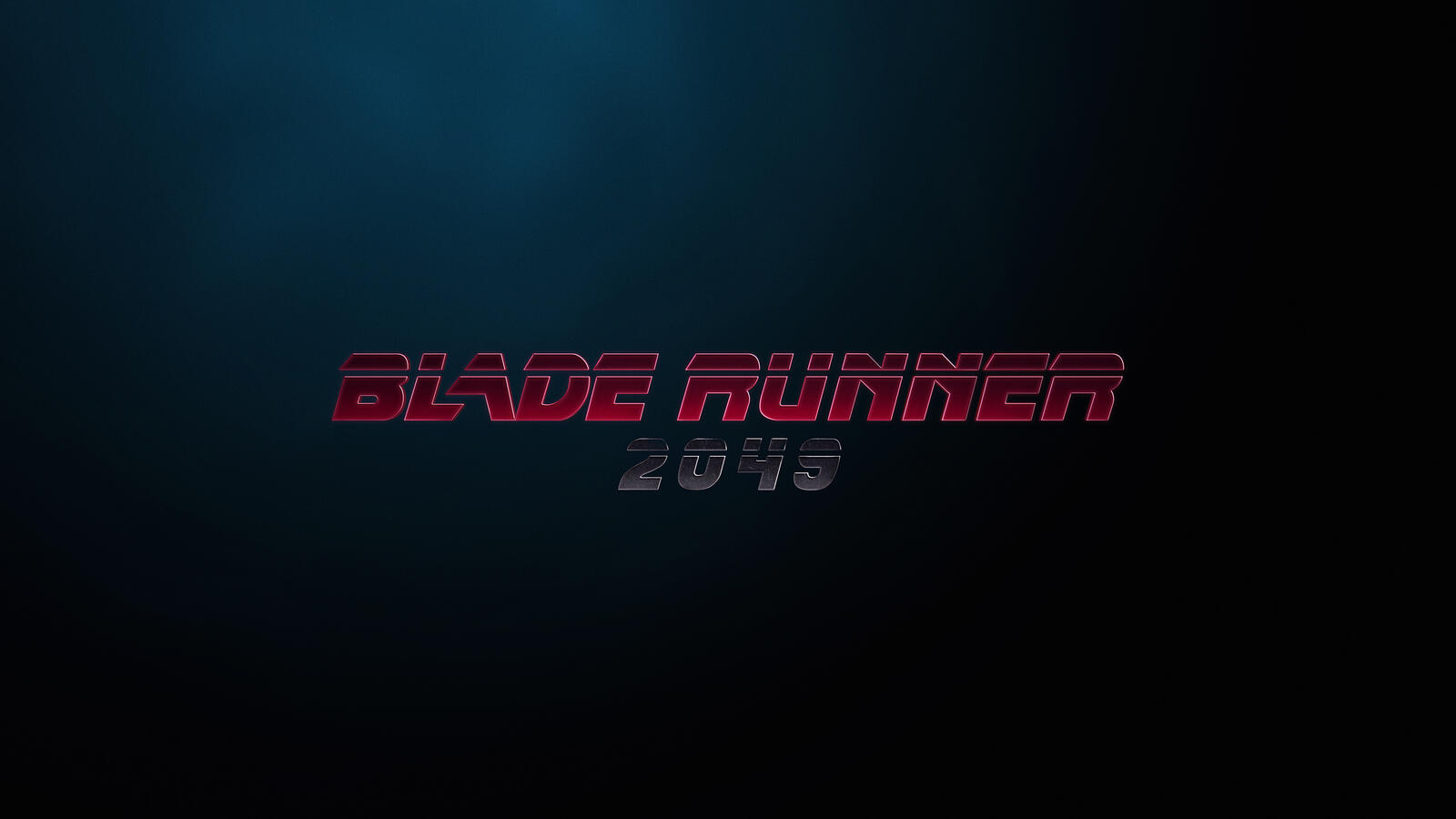 Wallpapers text inscription Blade Runner 2049 on the desktop
