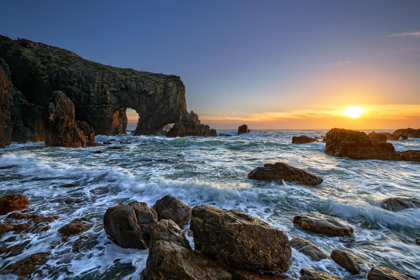 Wallpapers sea arch Dungloe Maghery Donegal county on the desktop