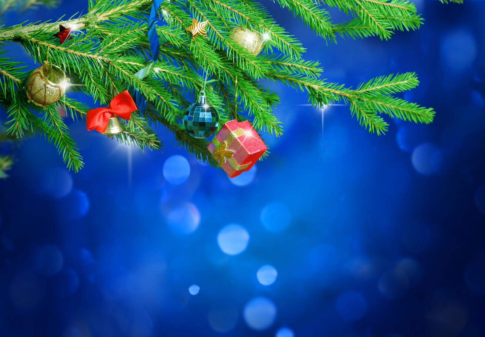 Wallpapers background Christmas tree decorations on the desktop