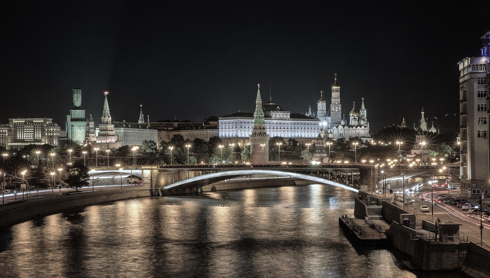 桌面上的壁纸莫斯科河 桥牌 俄罗斯