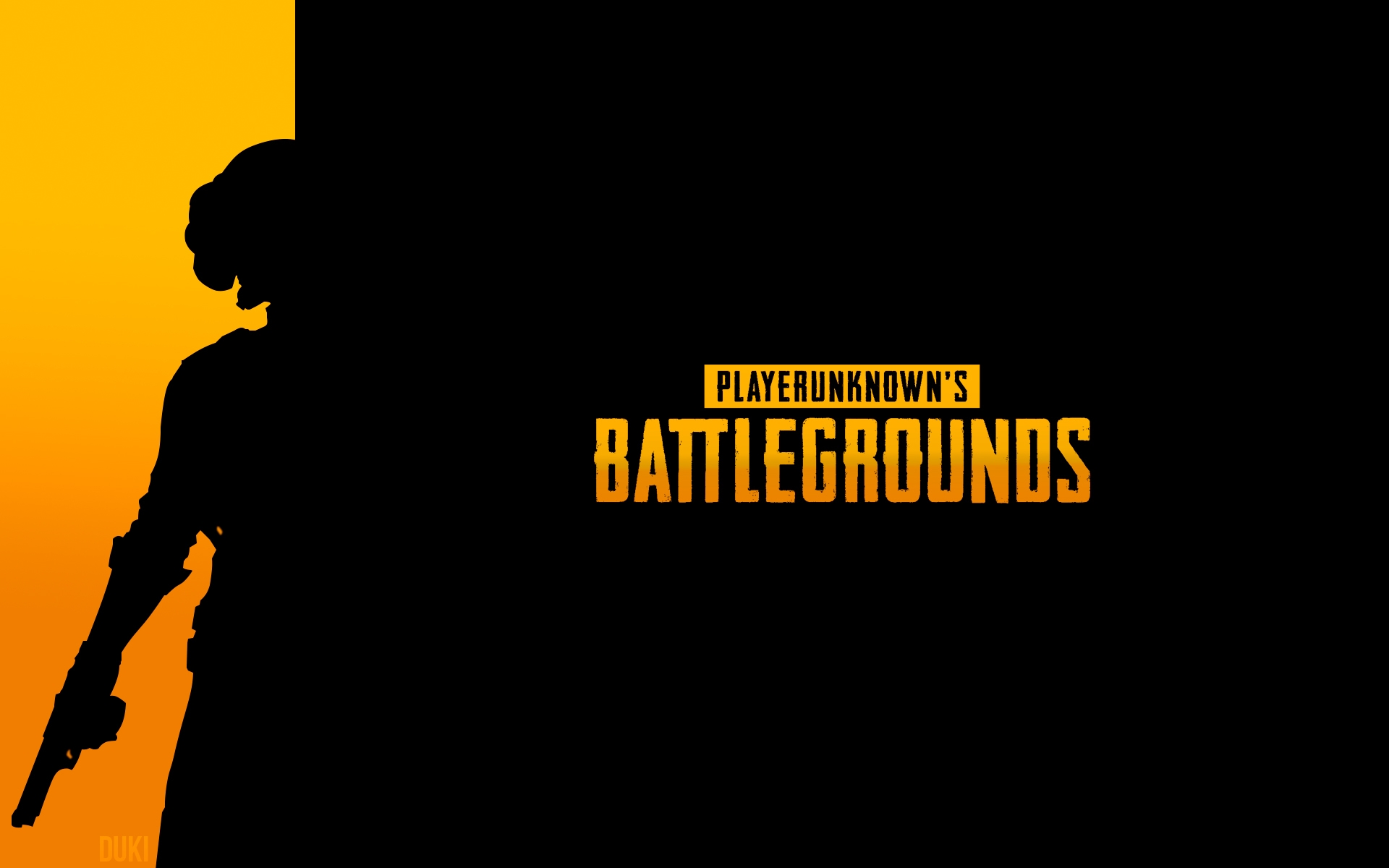 Wallpapers wallpaper pubg playerunknown character silhouette on the desktop