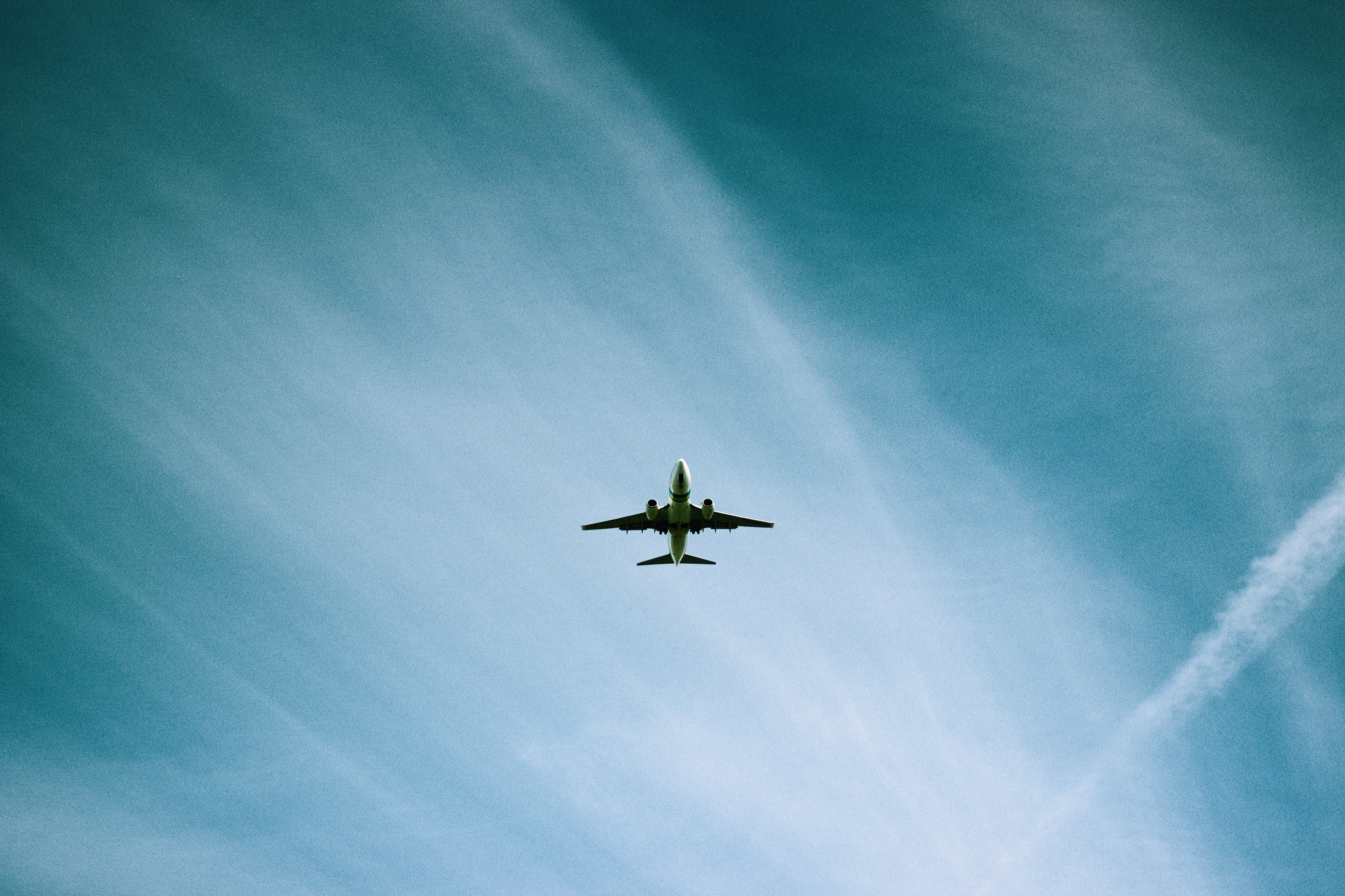 免费照片飞机在天空中
