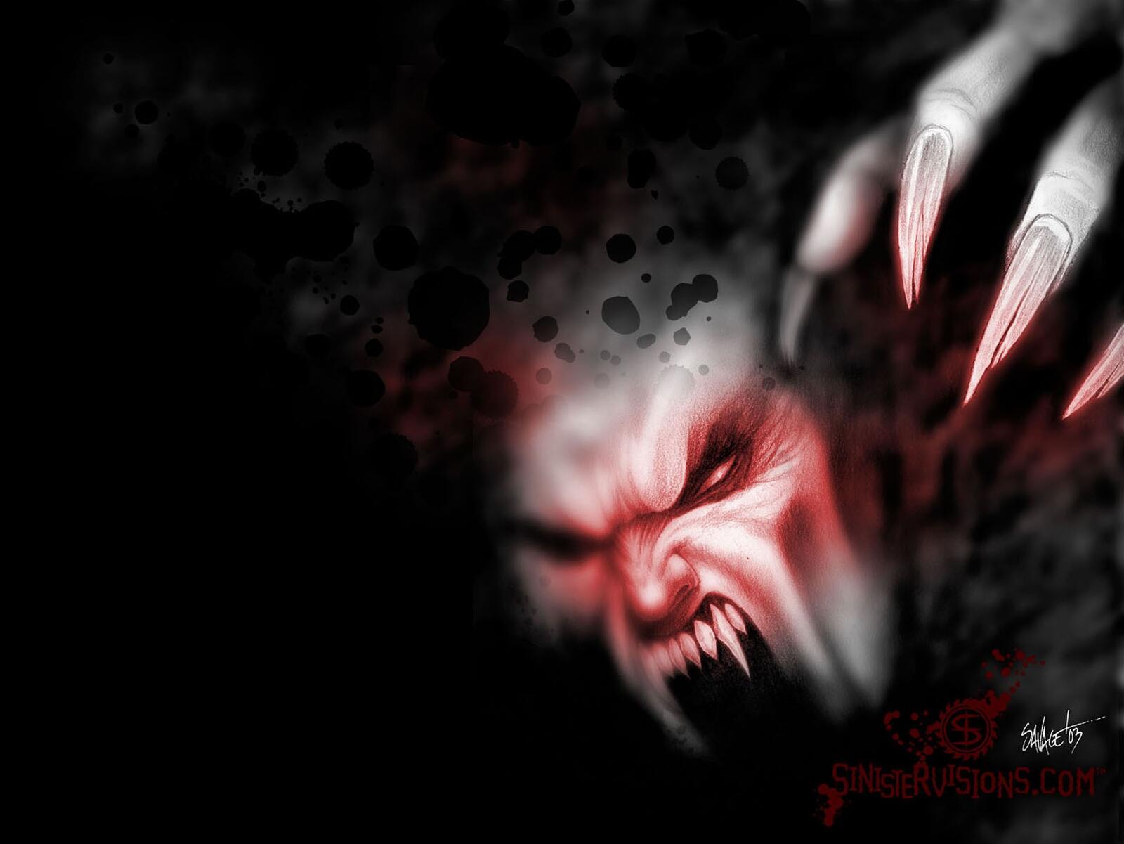 Wallpapers horror red emotions on the desktop