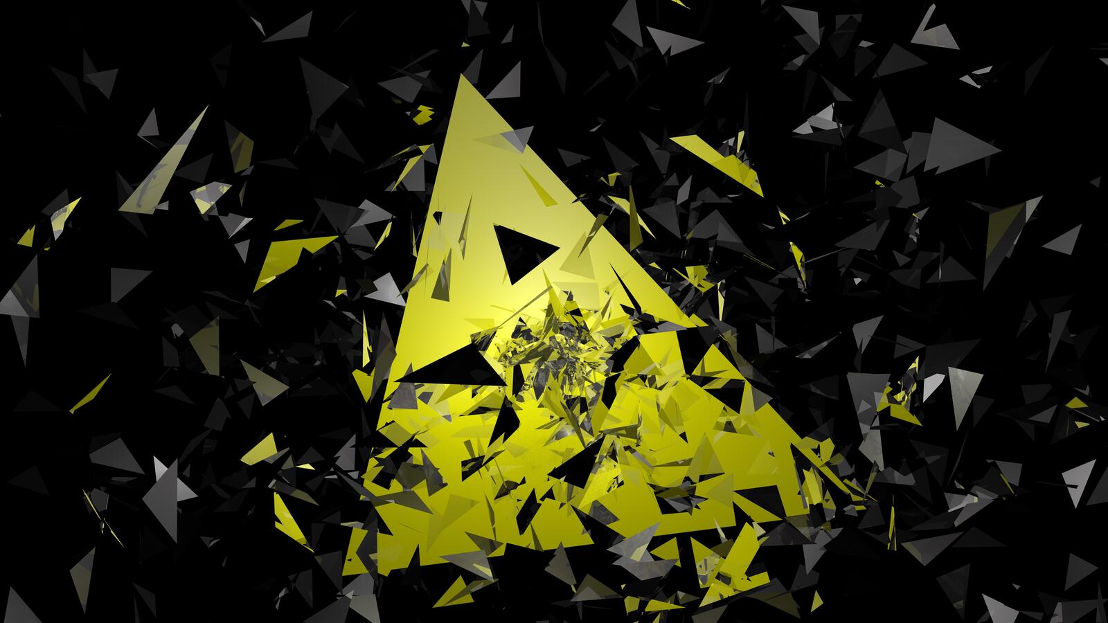 Wallpapers particles abstraction triangles on the desktop