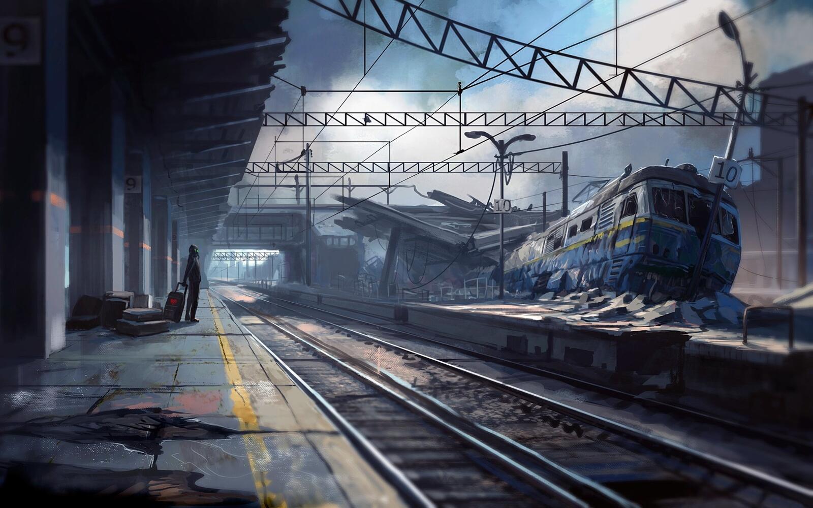 Wallpapers apocalypse railway railroad tracks on the desktop