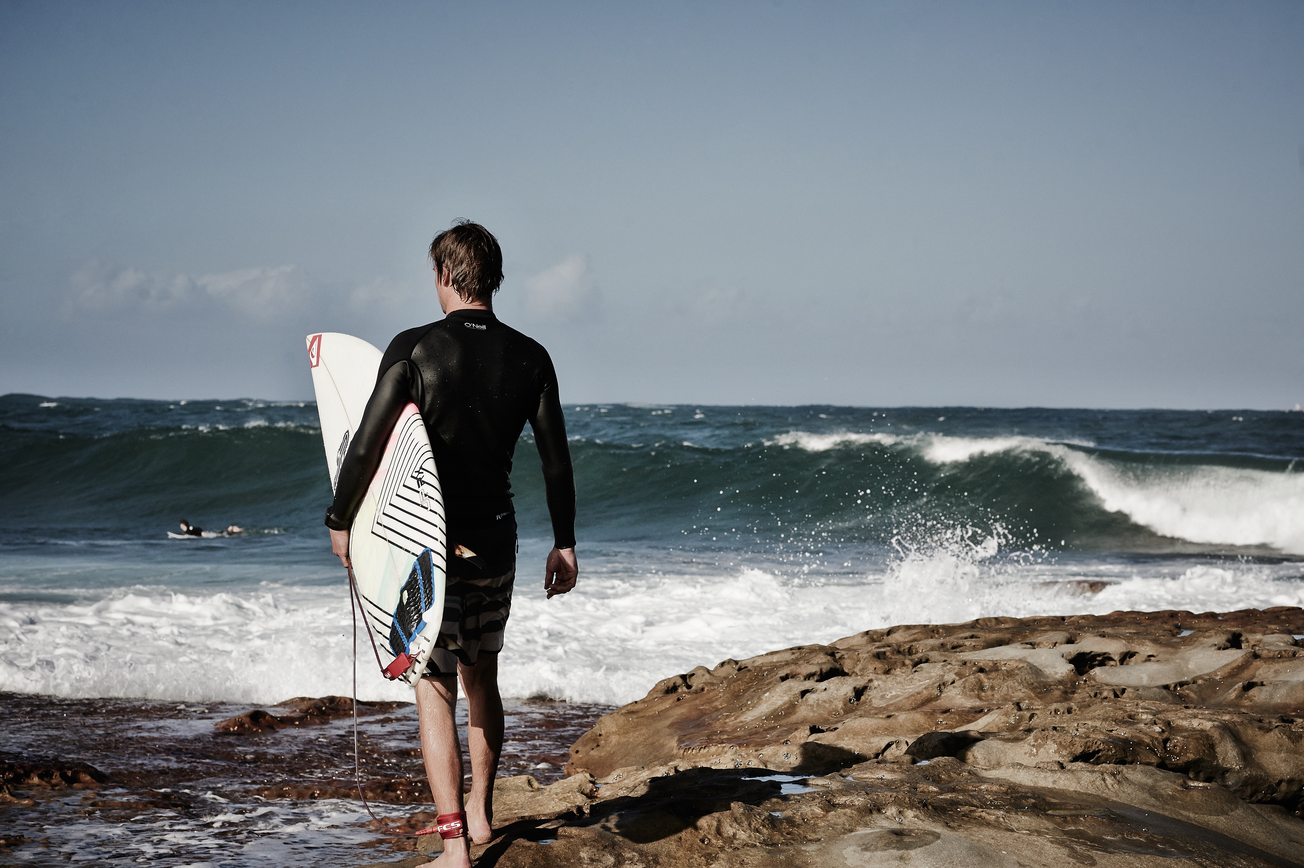 Photo free surfer, men, bay