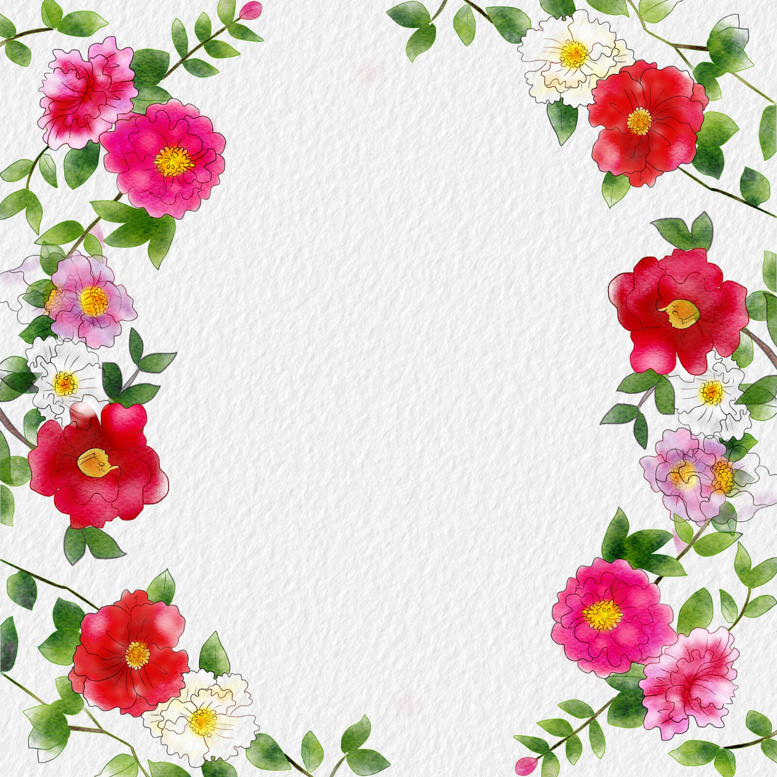 Wallpapers flower paper template greeting card on the desktop