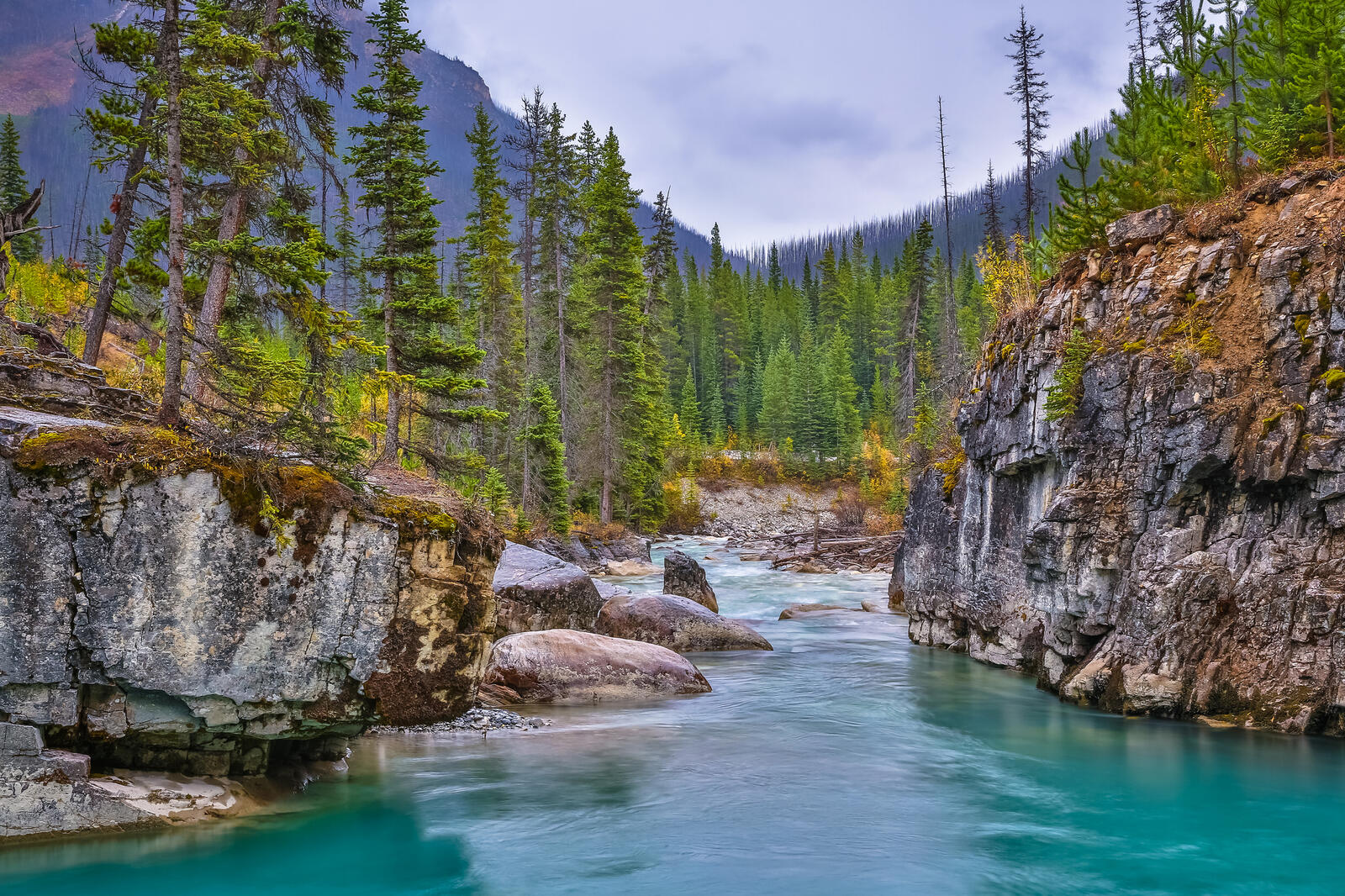 Wallpapers Kootenay National Park Canada Marble Canyon on the desktop