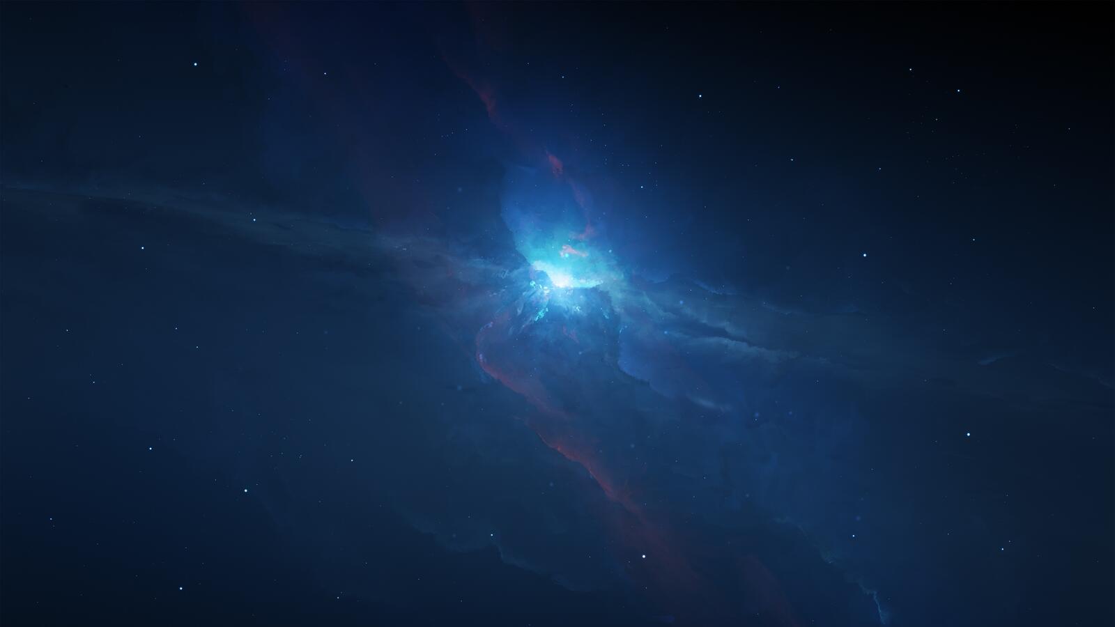 Обои обои голубая туманность космос звезды на рабочий стол