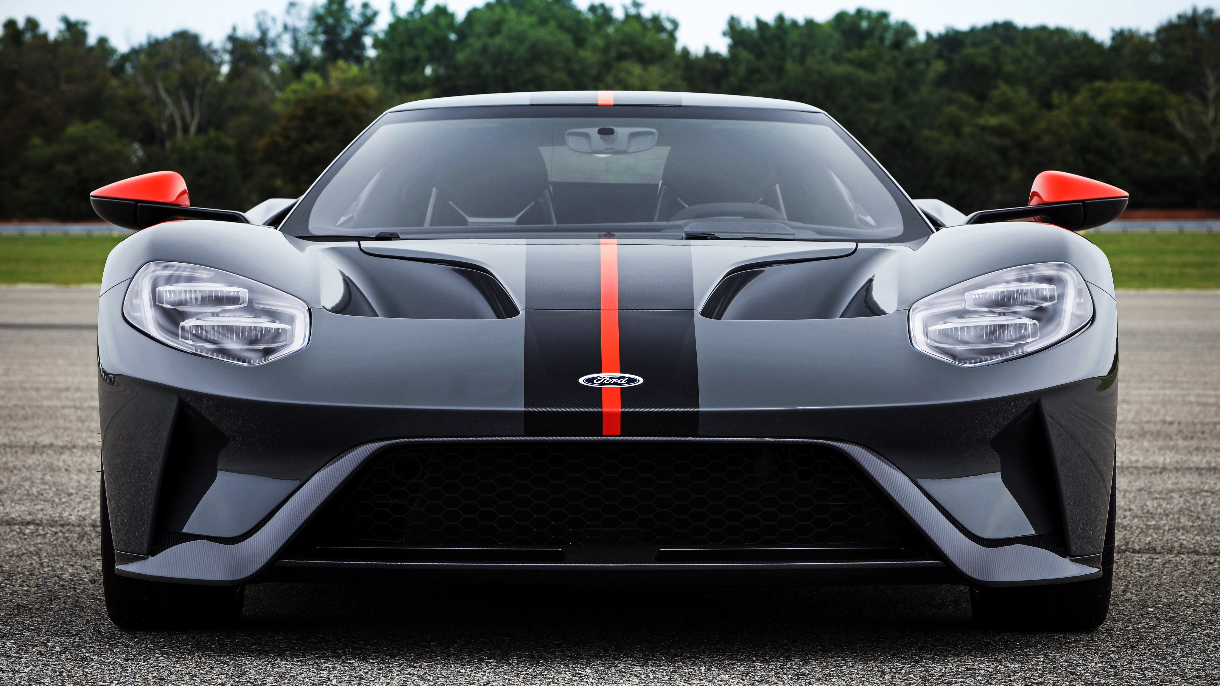 Photo free Ford Gt Carbon Series, black, front view