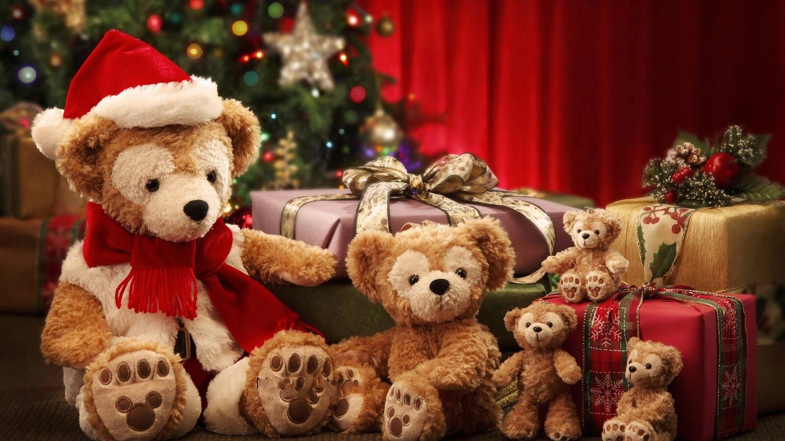 Wallpapers plush bear holiday cuddly toy on the desktop