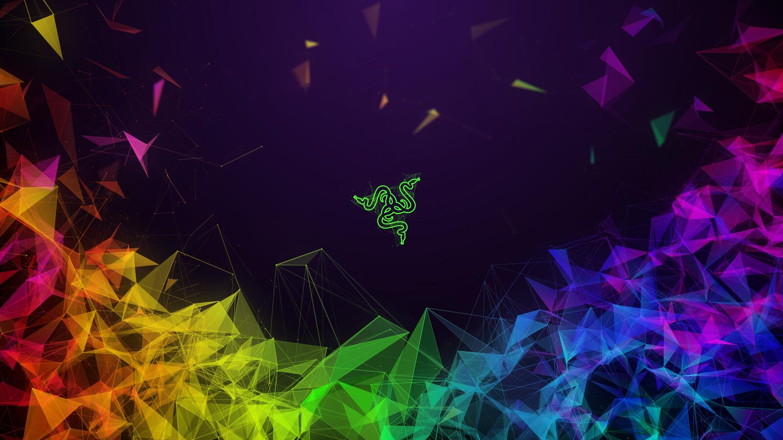 Wallpapers razer low poly abstract on the desktop