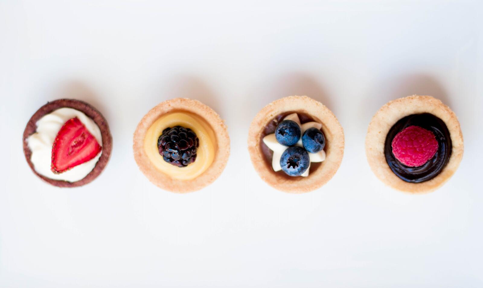 Free photo Berry tartlets