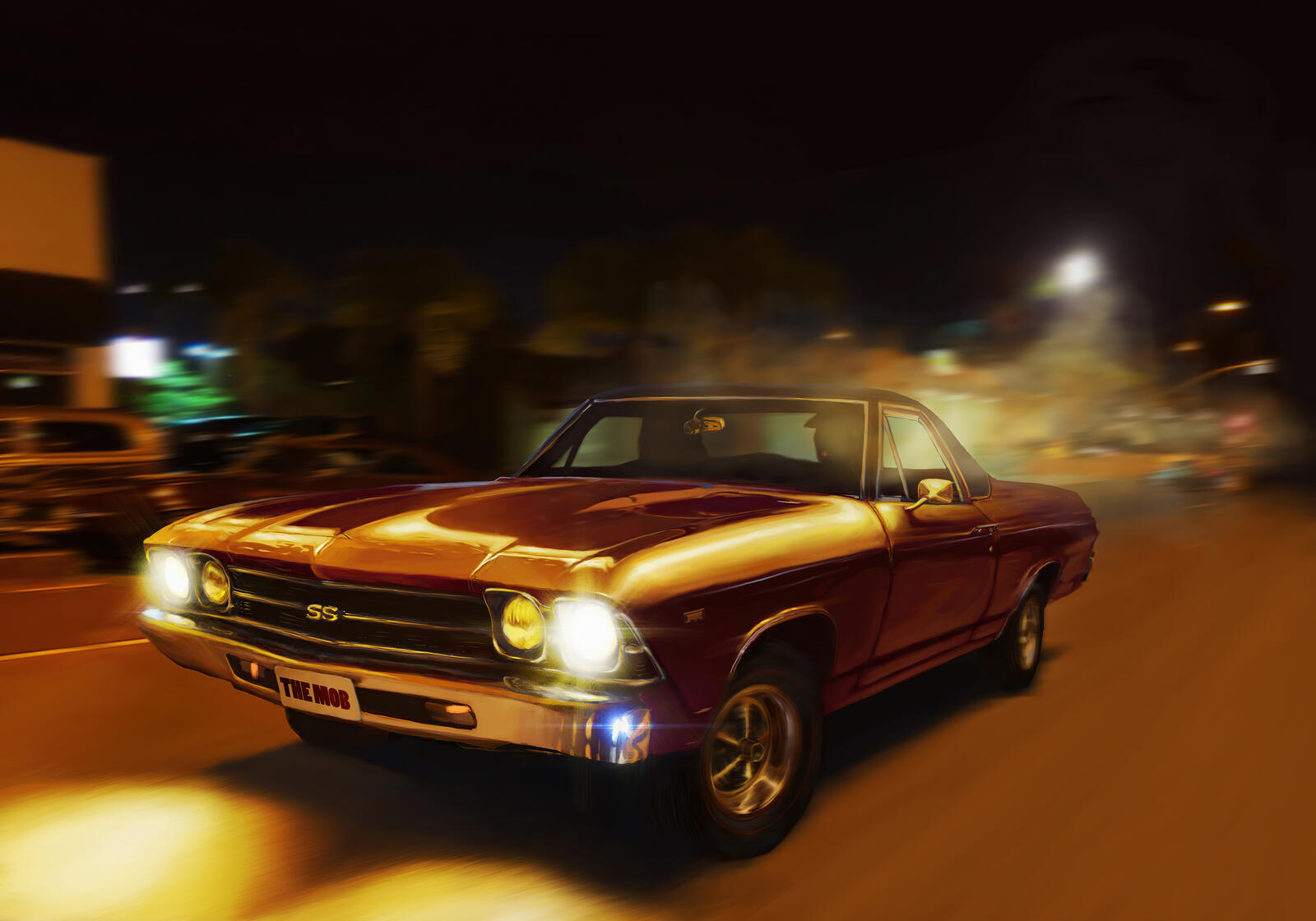 Wallpapers classic cars cars artist on the desktop