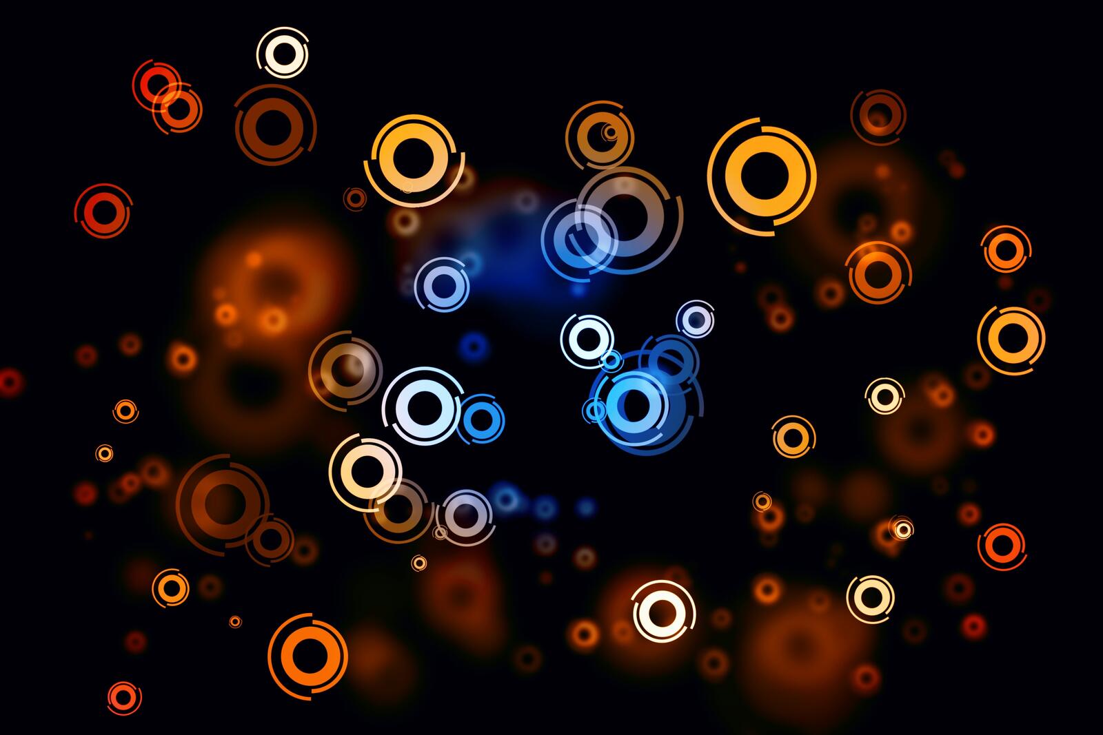 Wallpapers circles spots colorful on the desktop