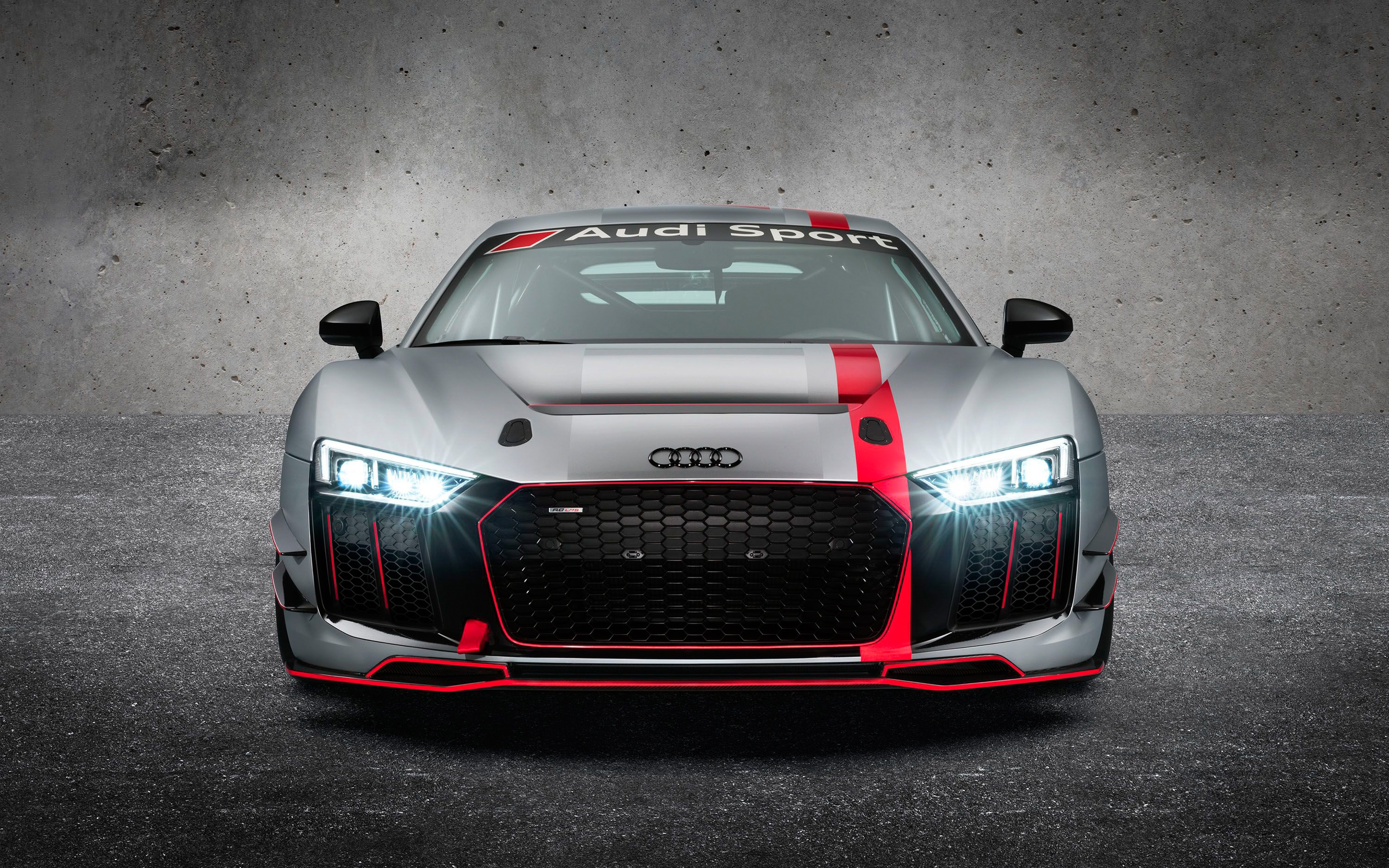 Photo free wallpaper audi r8 lms gt4, view from front, cars