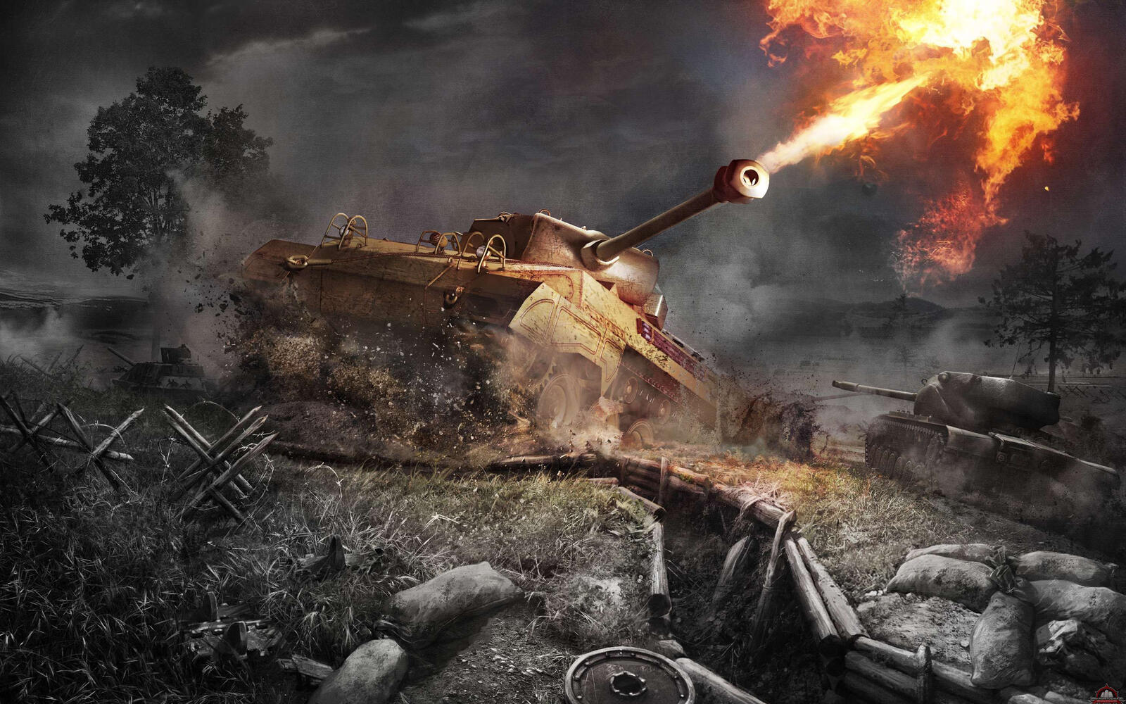 Wallpapers computer games game world of tanks on the desktop