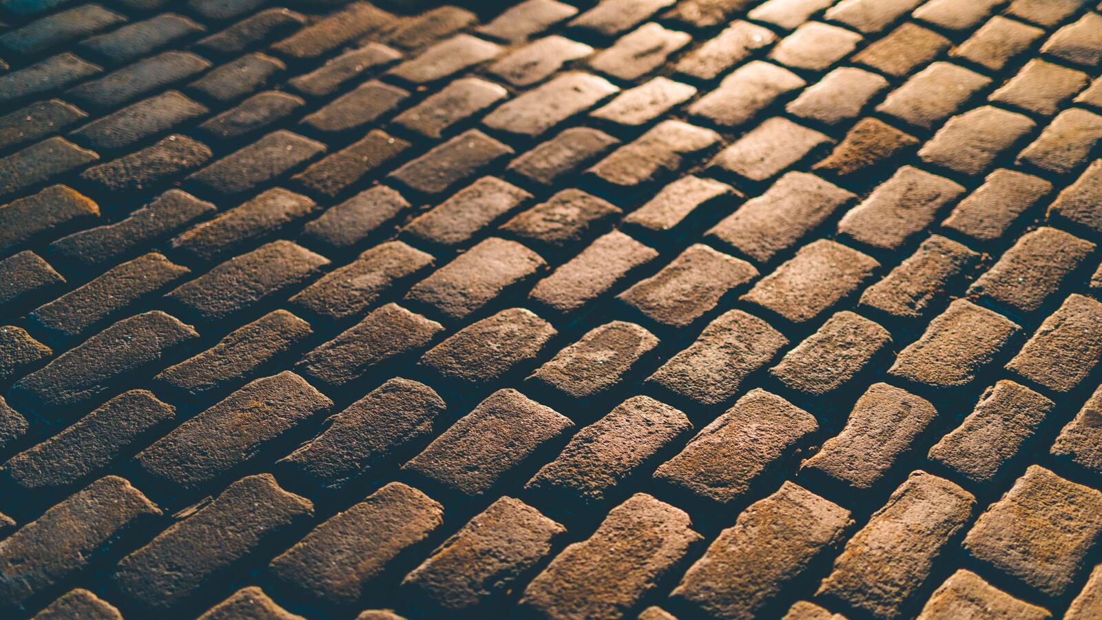 Wallpapers textures road stone bricks on the desktop