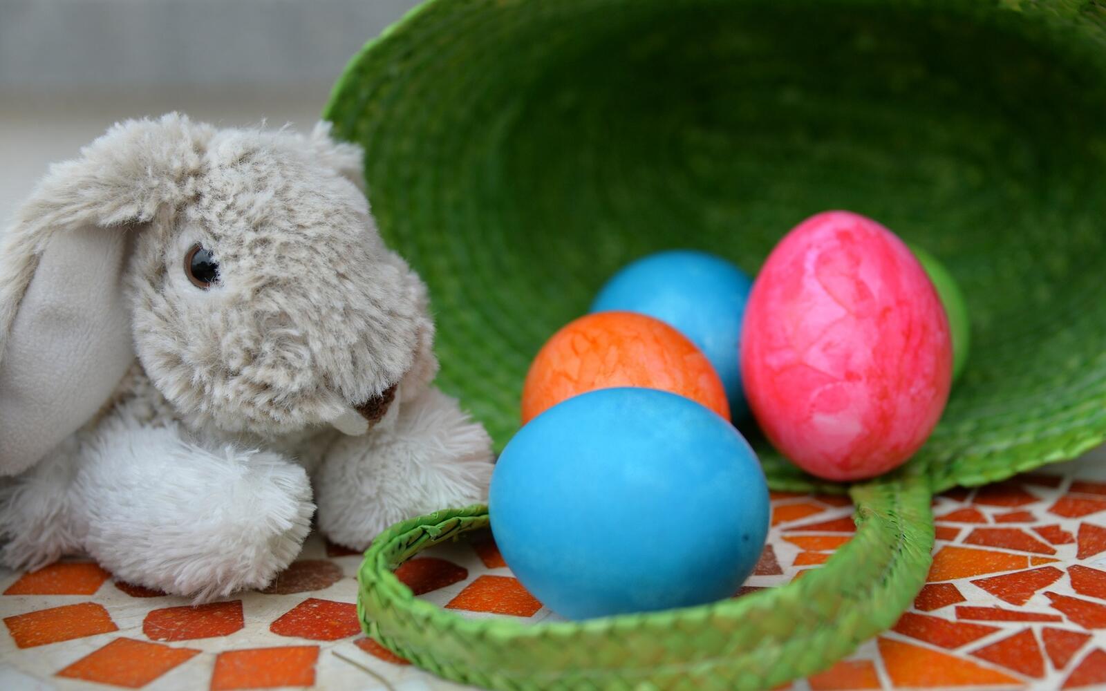 桌面上的壁纸节日 复活节 兔子