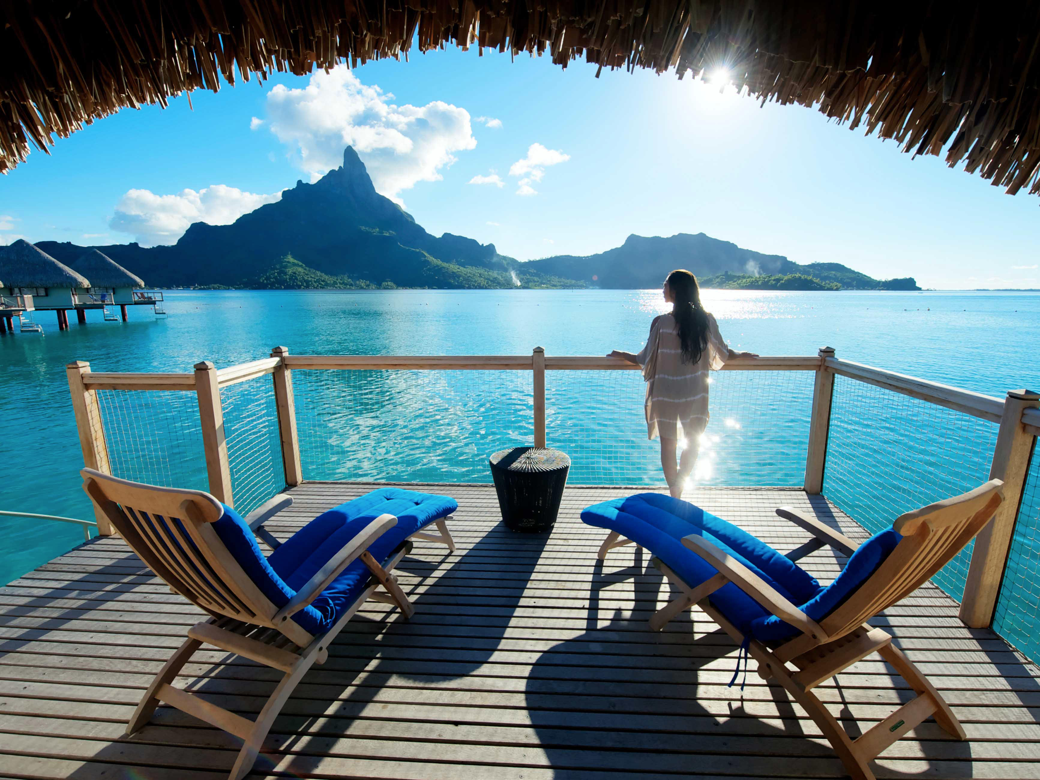 Place to relax. Le Meridien Bora Bora. Красивые места для отдыха. Красивый вид на море. Отдых.