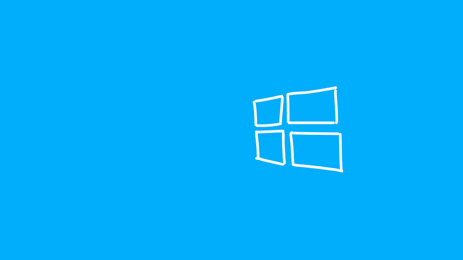 Бесплатное фото Windows 10 на голубом фоне
