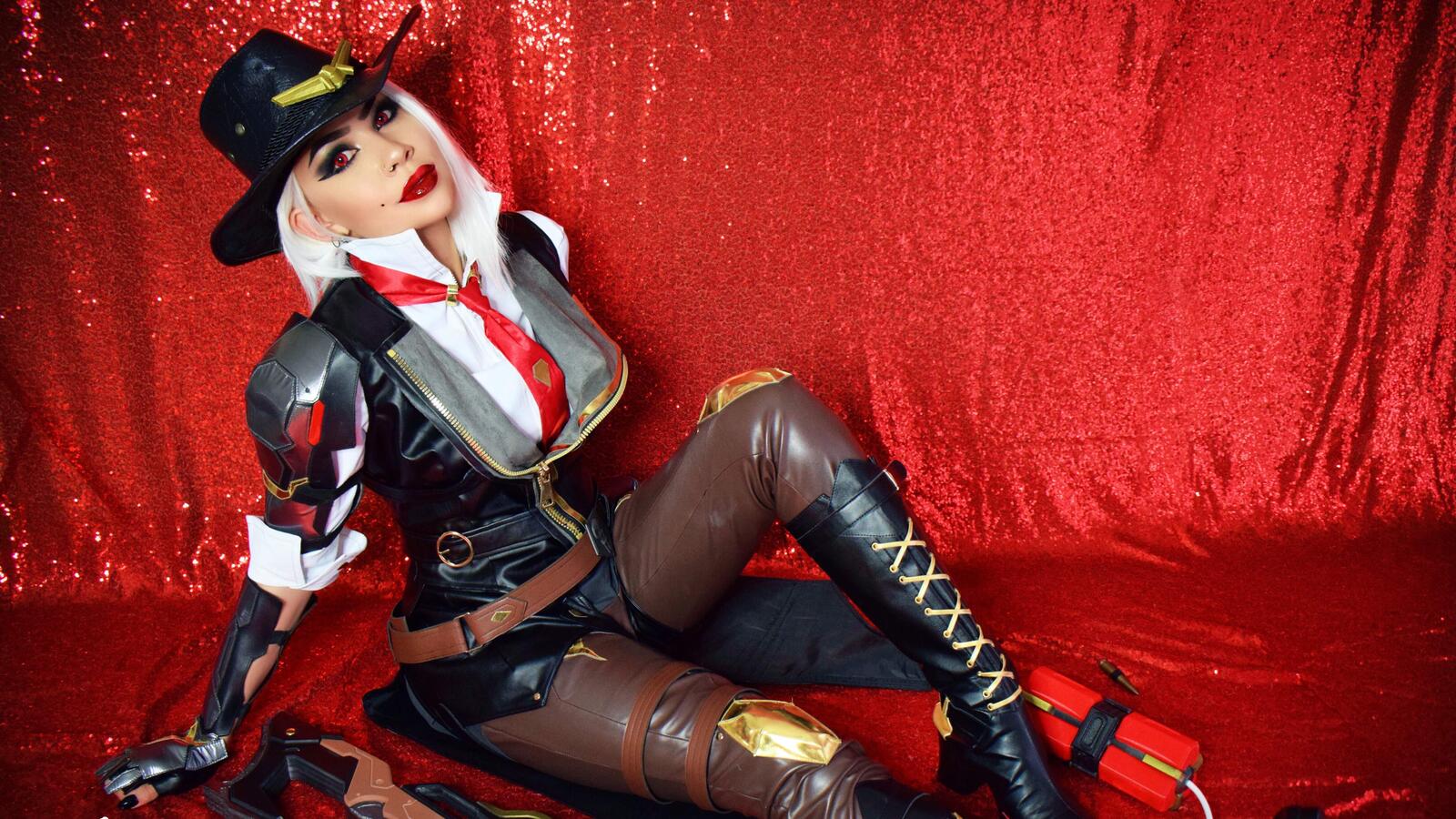 Wallpapers cosplay busty latex on the desktop