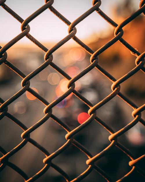 Fence, steel mesh