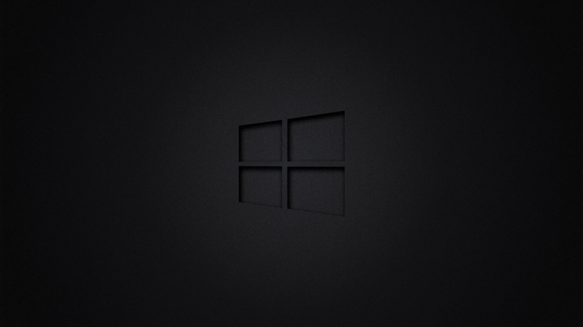 Free photo Windows 10 logo on black background