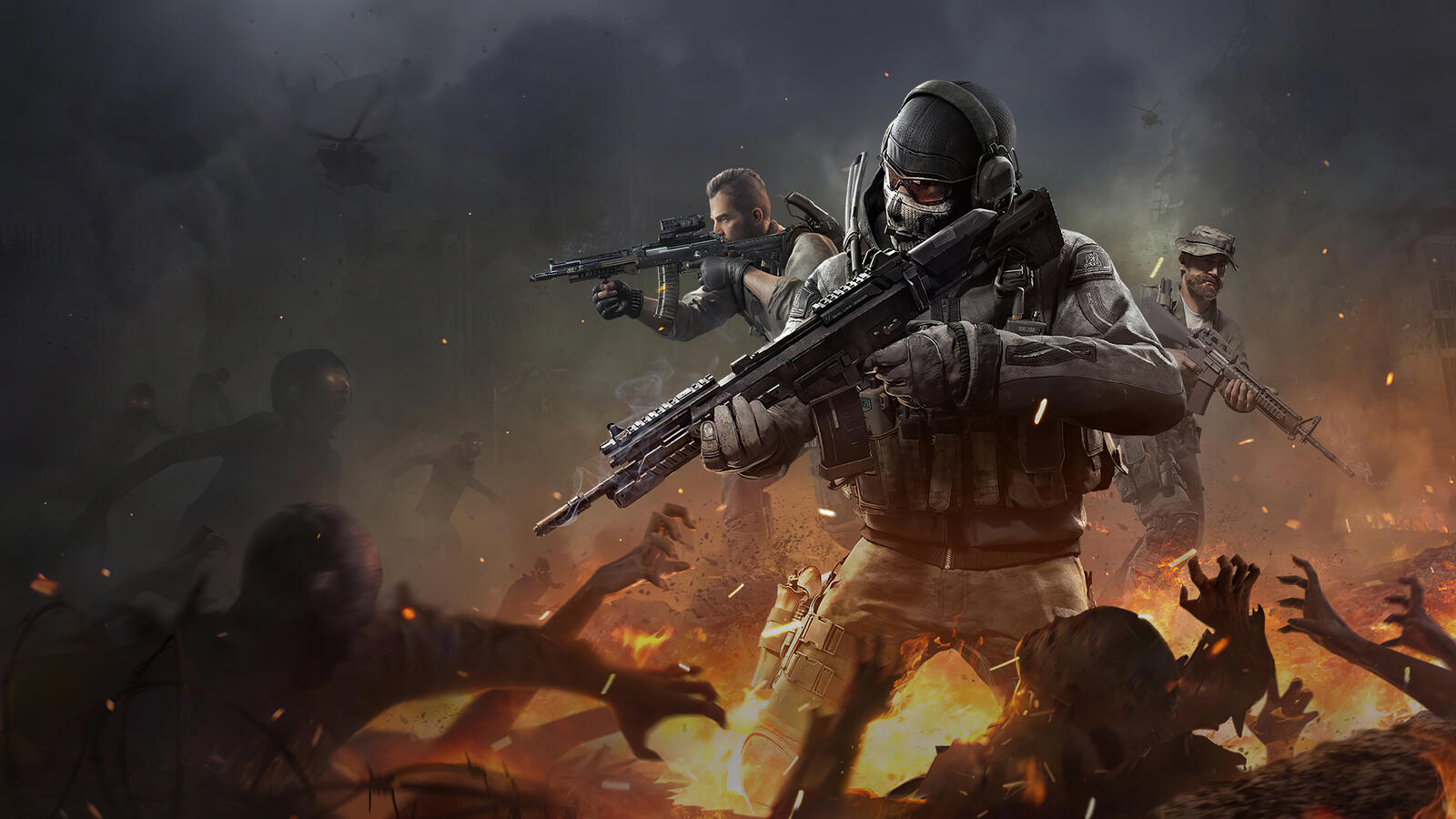 Wallpapers Call Of Duty Mobile games weapons on the desktop