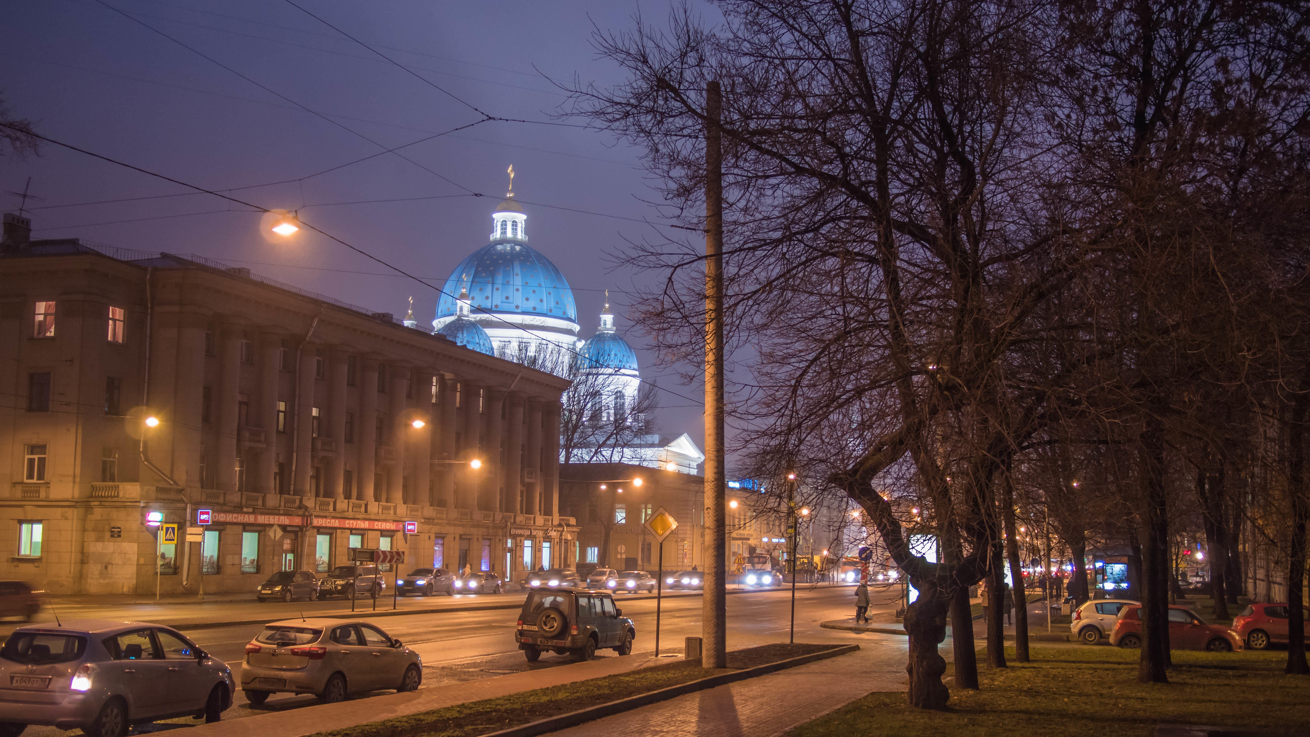 Обои Trinity cathedral Saint-Petersburg город на рабочий стол