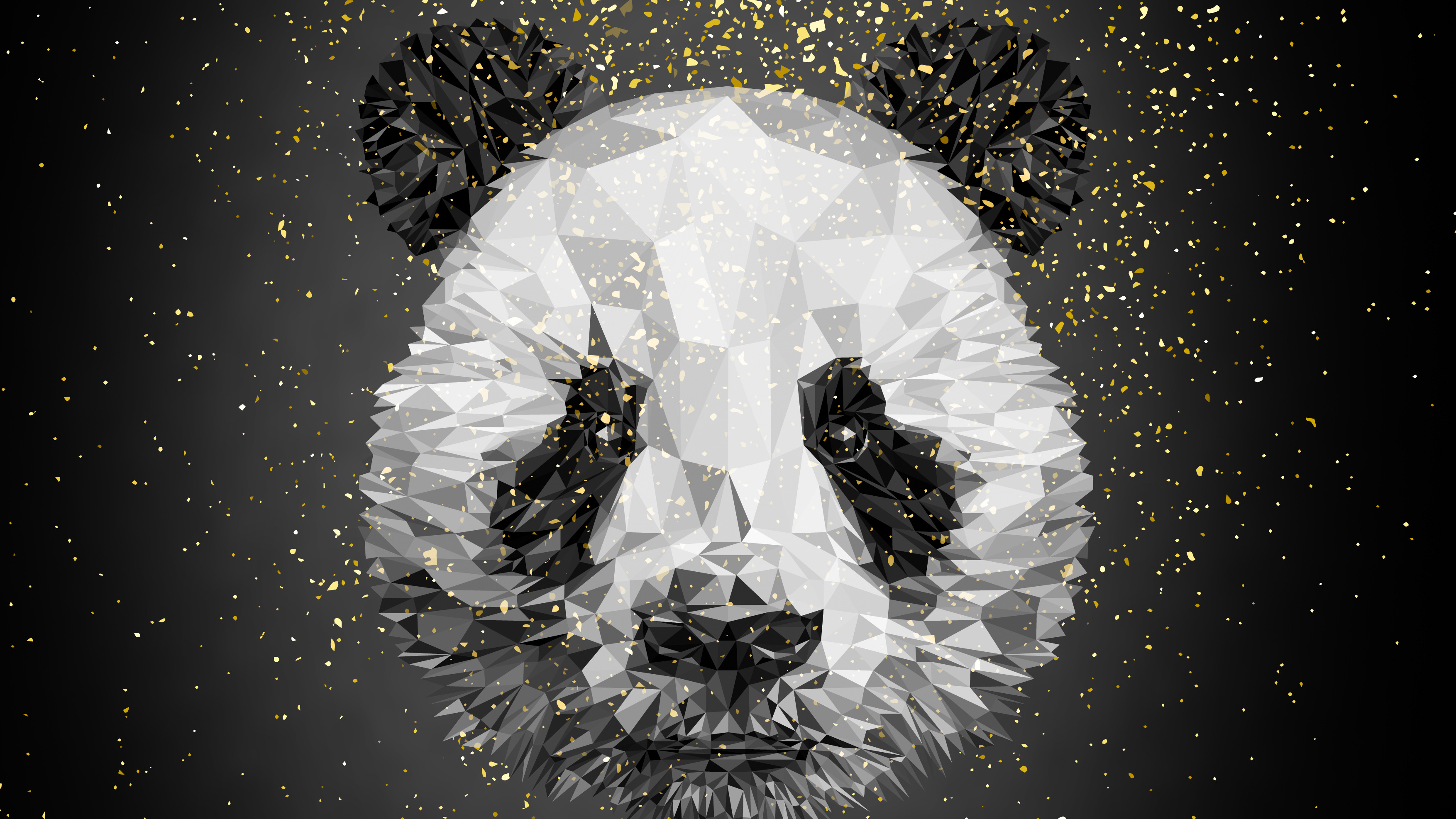 Бесплатное фото Рендеринг рисунок панды