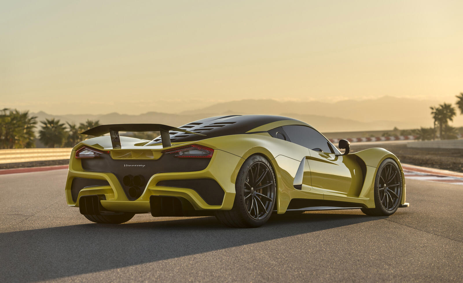 Wallpapers cars yellow Hennessey on the desktop