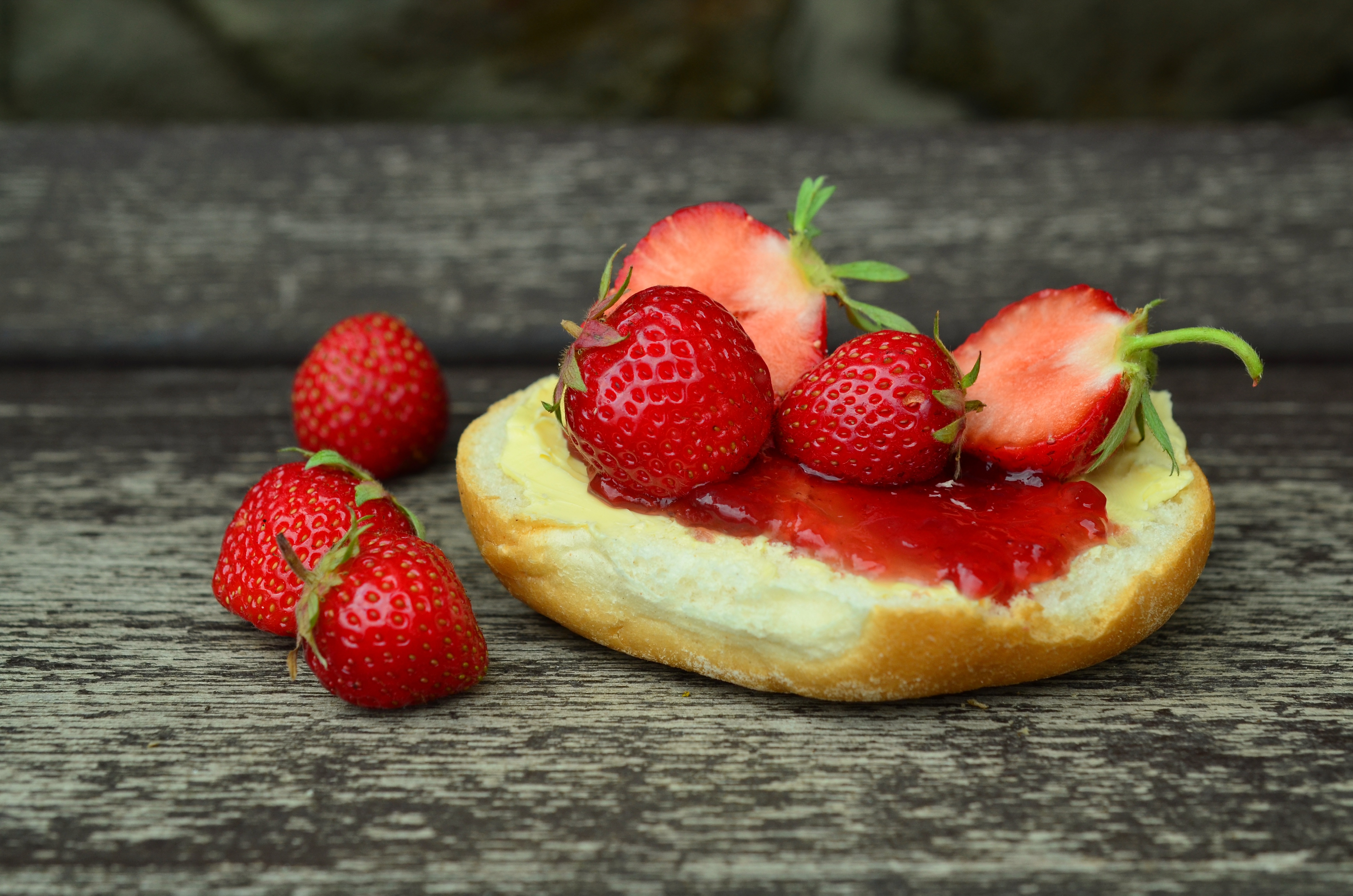 Wallpapers delicious strawberry jam fruits on the desktop